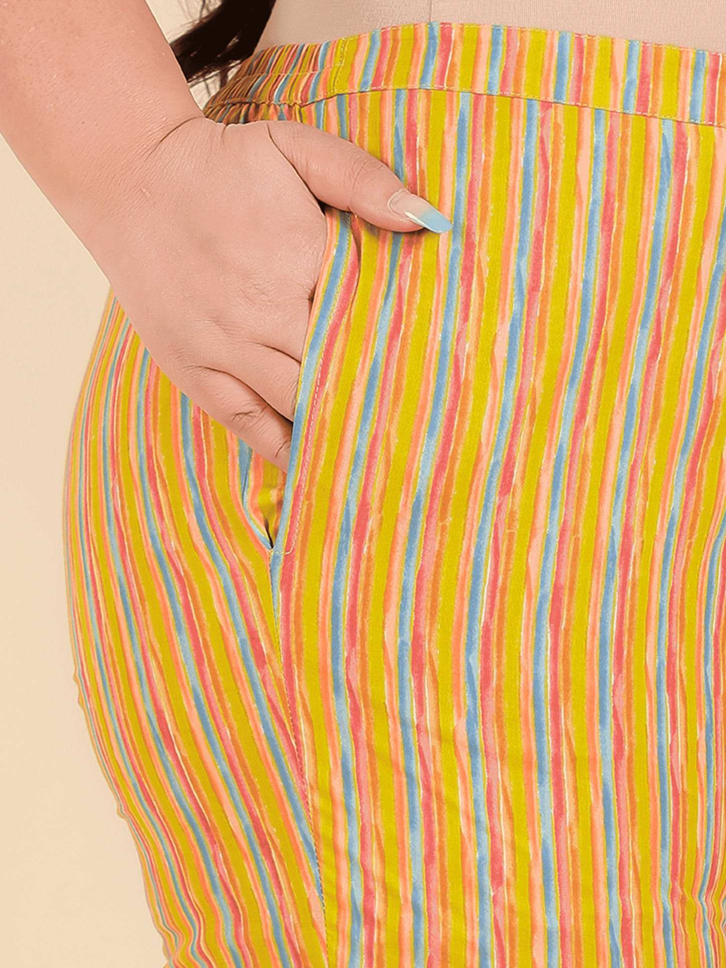 Soft Cotton Striped Pant