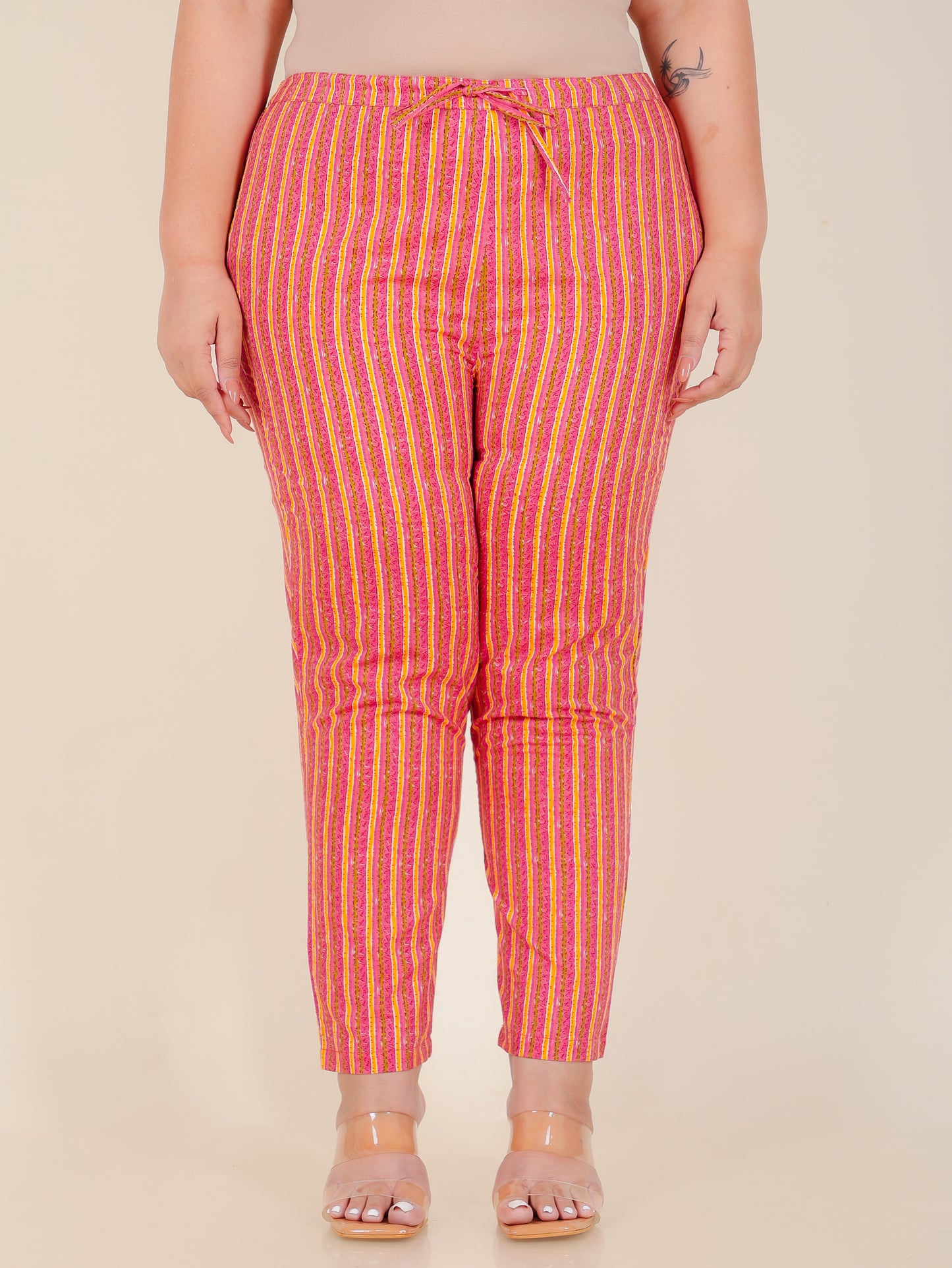 Soft Cotton Striped Pant