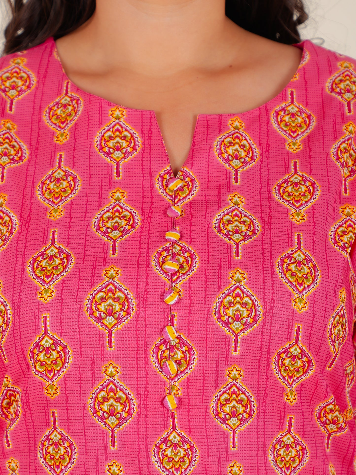 Soft Cotton Floral Kurta