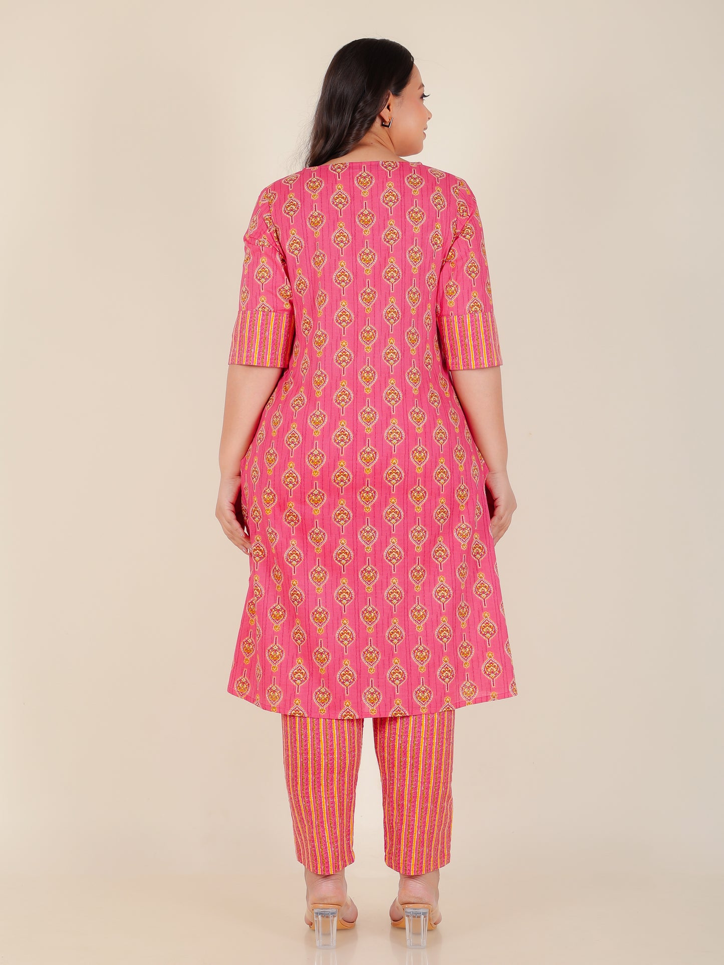 Soft Cotton Floral Kurta