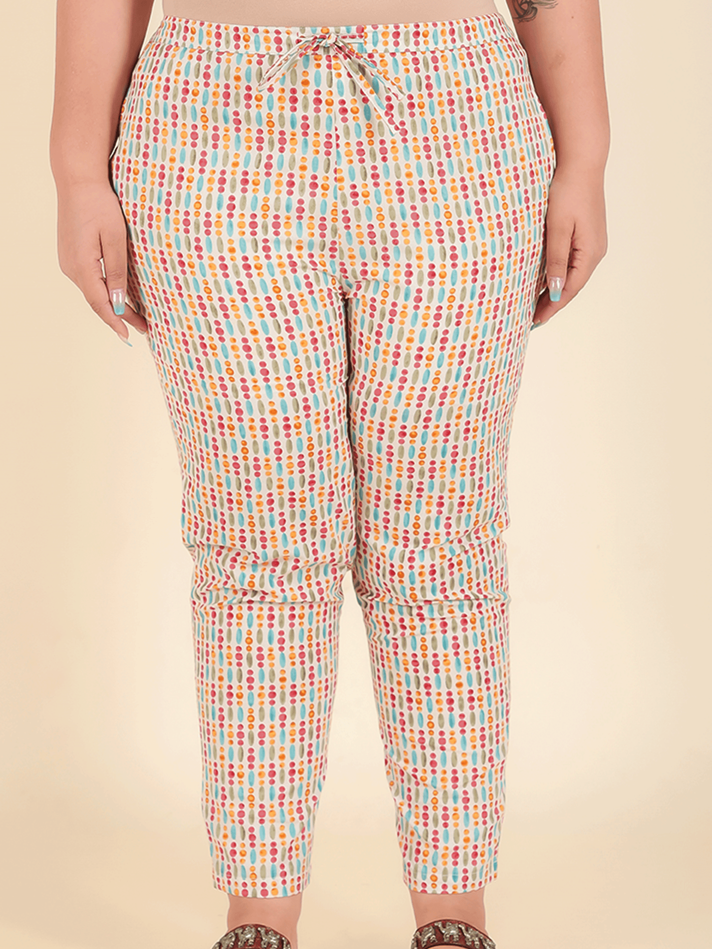 Soft Cotton Geometric Pant