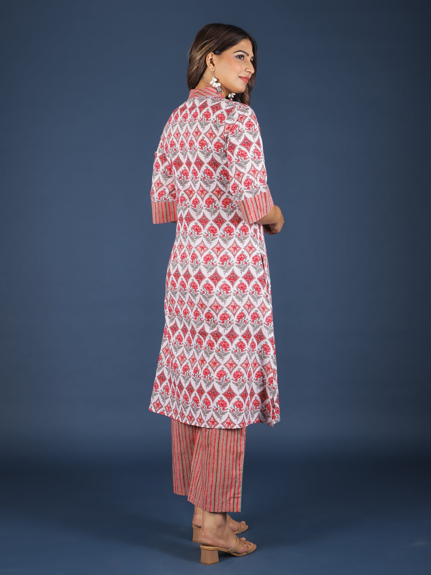 Soft Cotton Floral Kurta