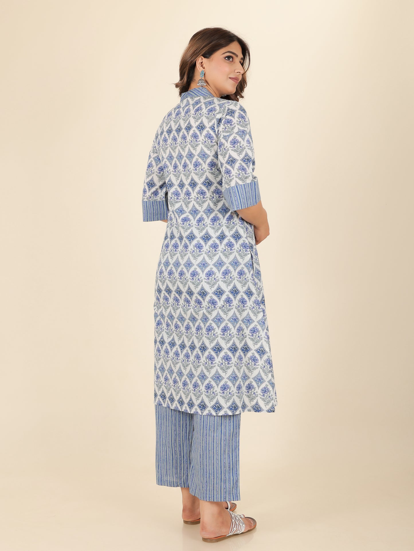 Soft Cotton Floral Kurta