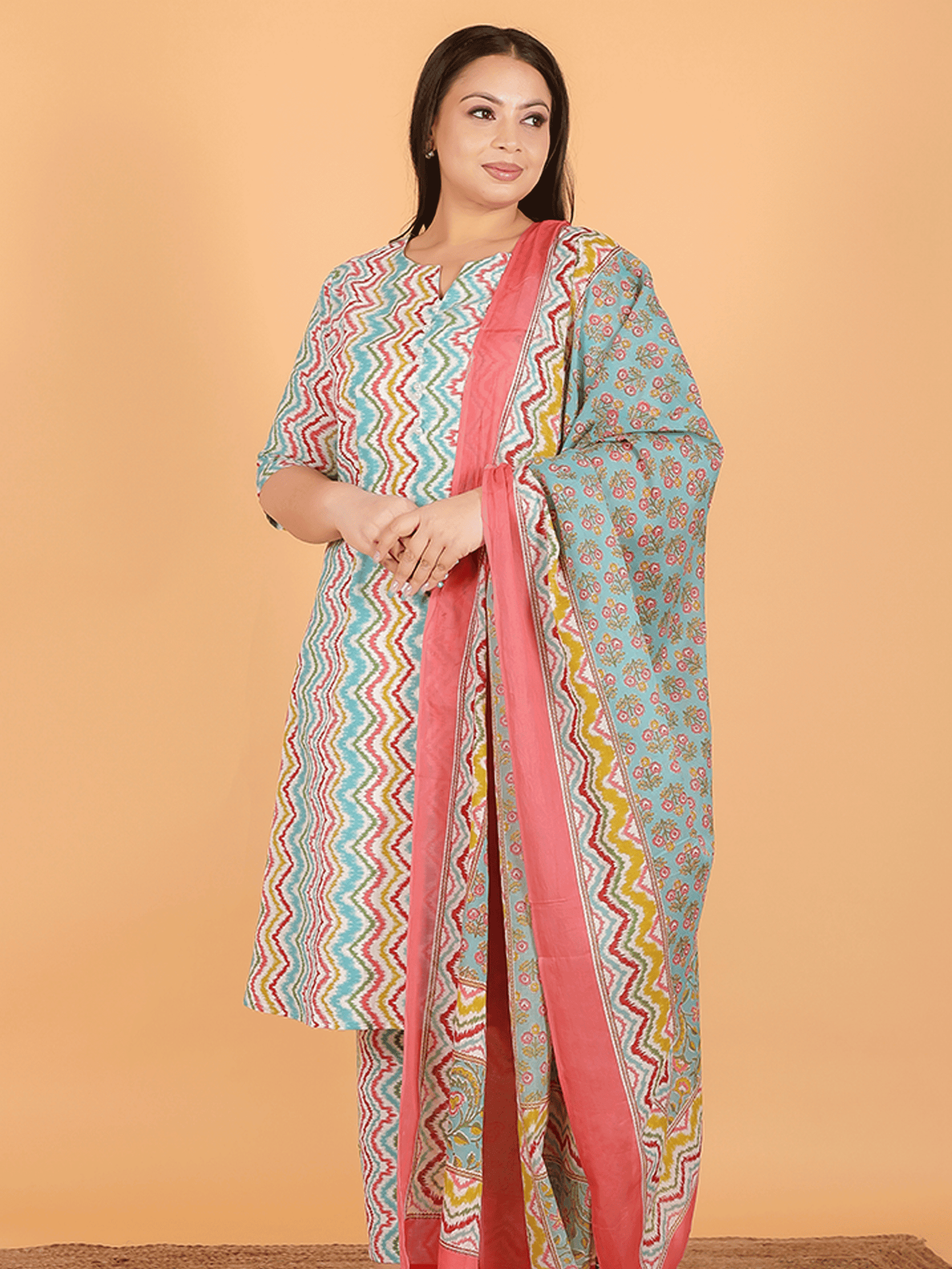 Voile Cotton Floral Dupatta