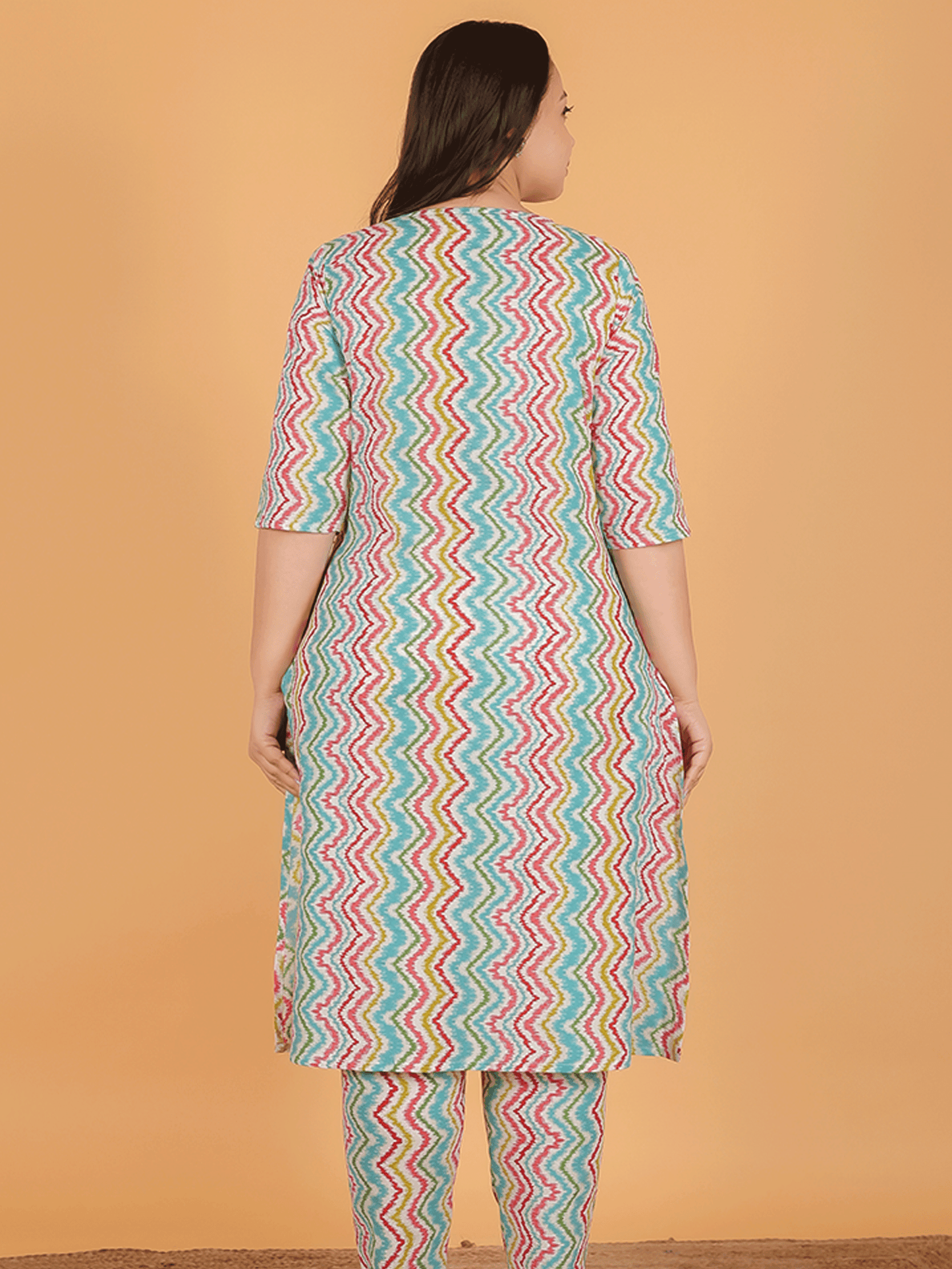 Soft Cotton Chevron Kurta