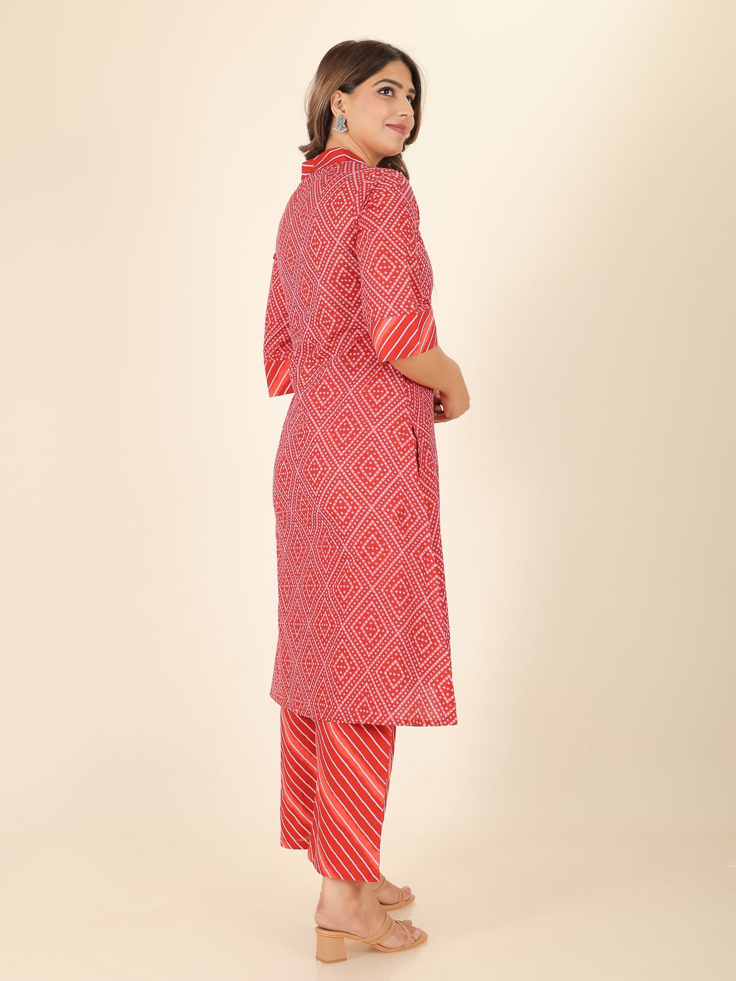 Soft Cotton Bandhani Kurta