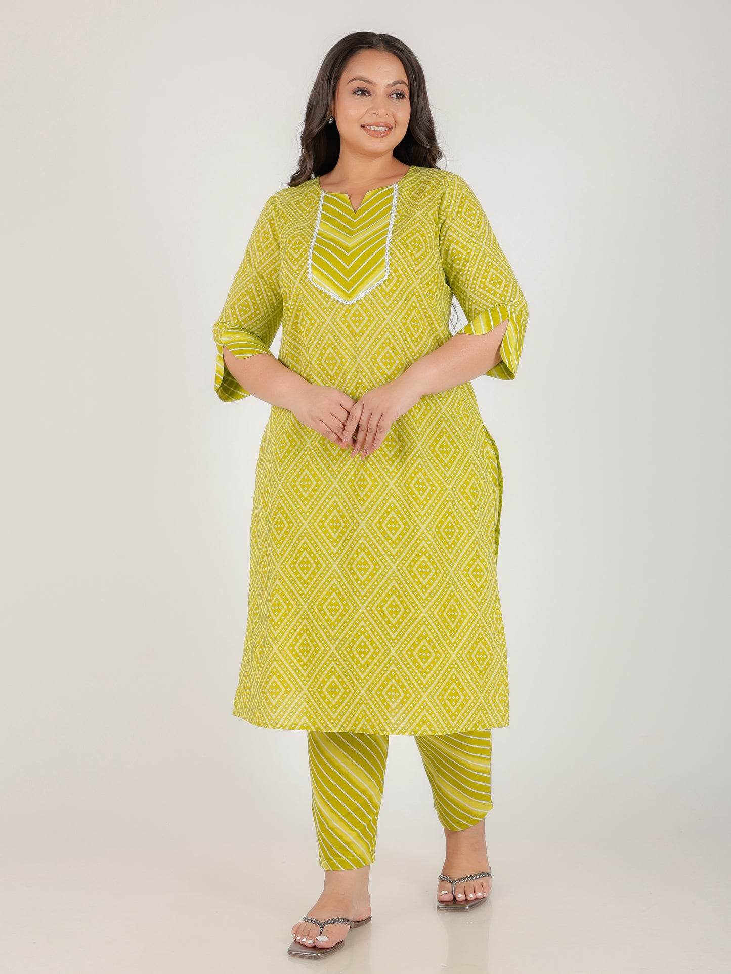 Soft Cotton Bandhani Kurta