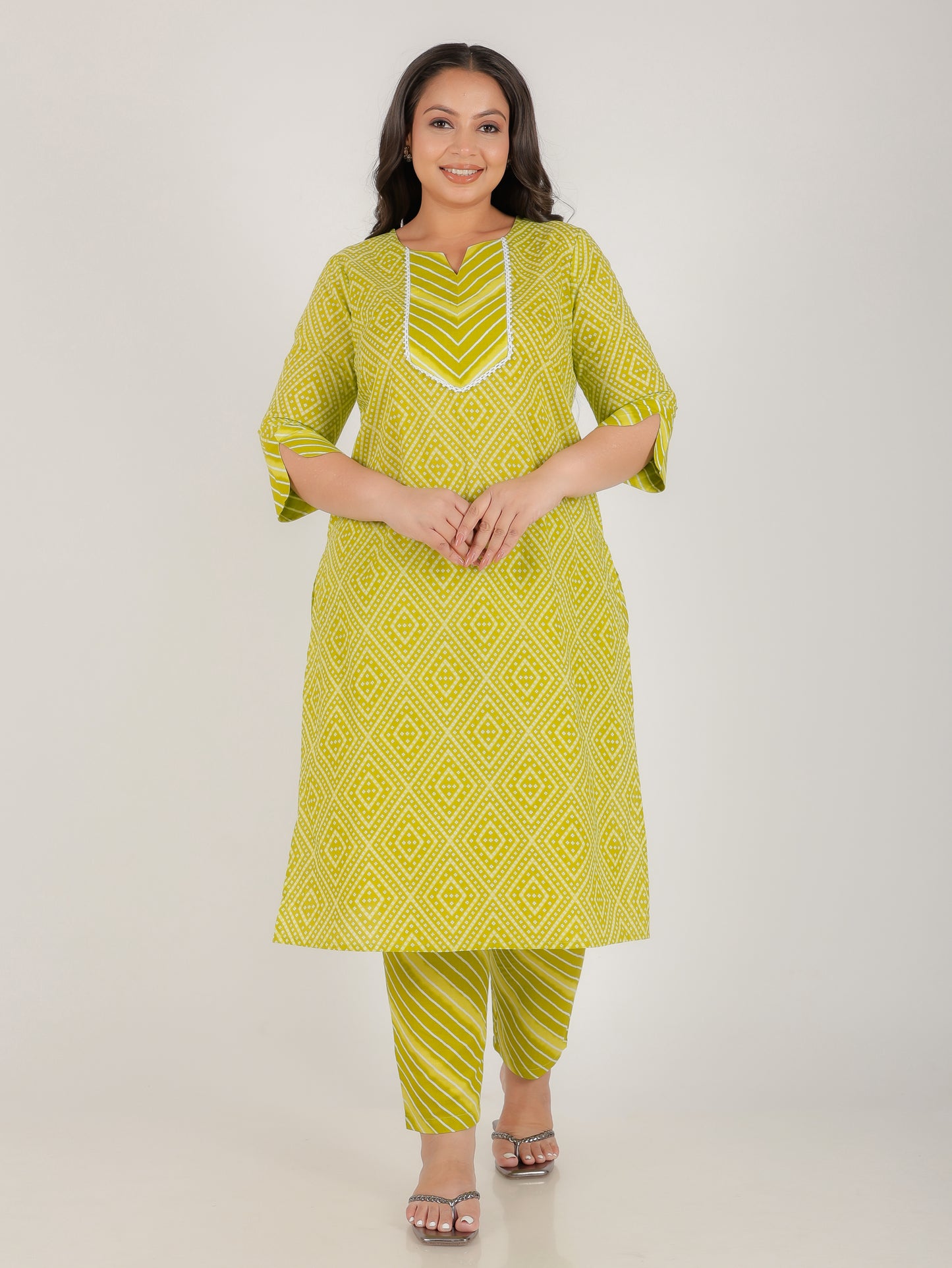 Soft Cotton Bandhani Kurta