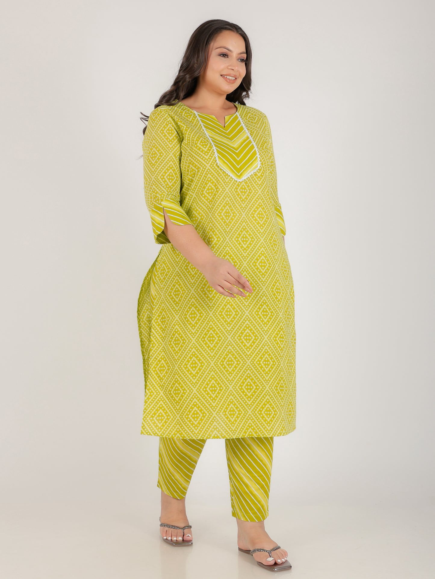 Soft Cotton Bandhani Kurta