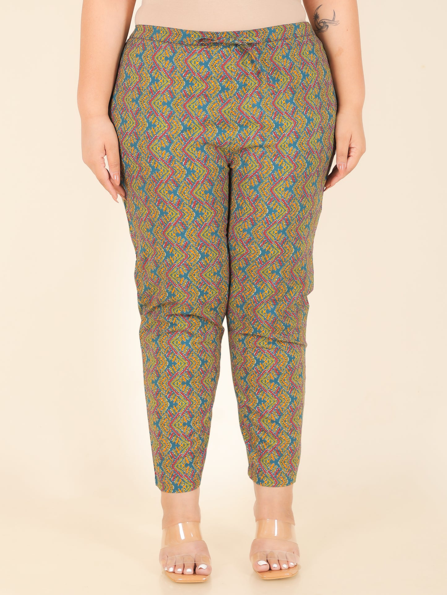 Soft Cotton Geometric Pant