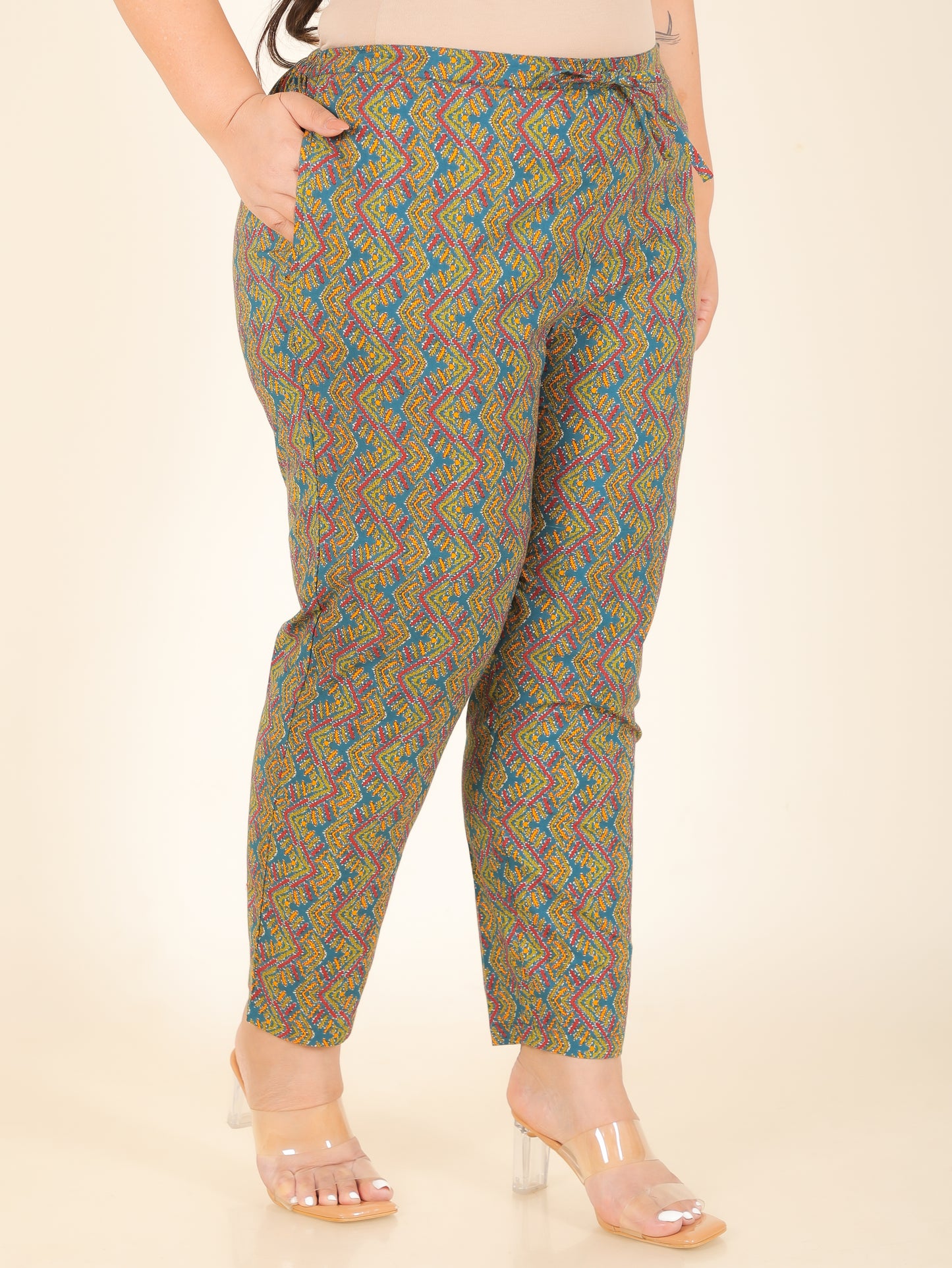 Soft Cotton Geometric Pant