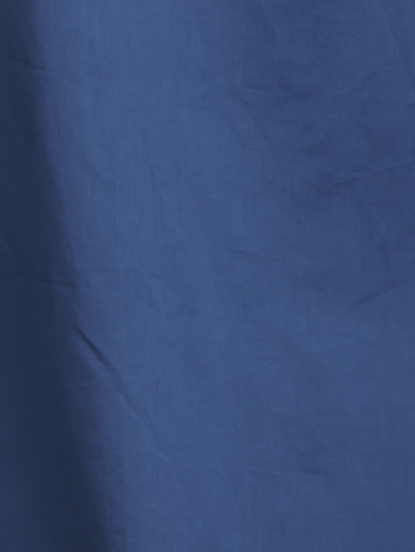 Embroidered Soft Cotton Solid A-line Indigo blue Kurta