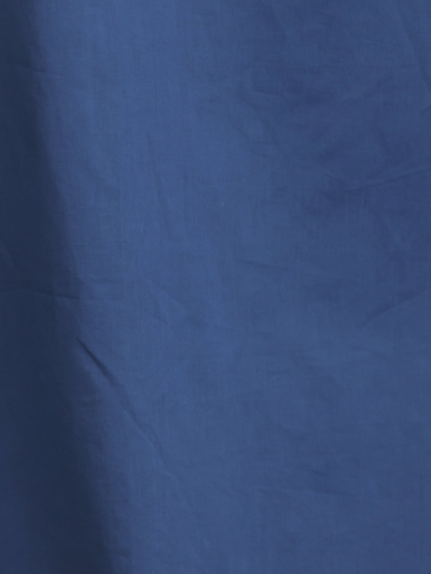 Embroidered Soft Cotton Solid A-line Blue Kurta