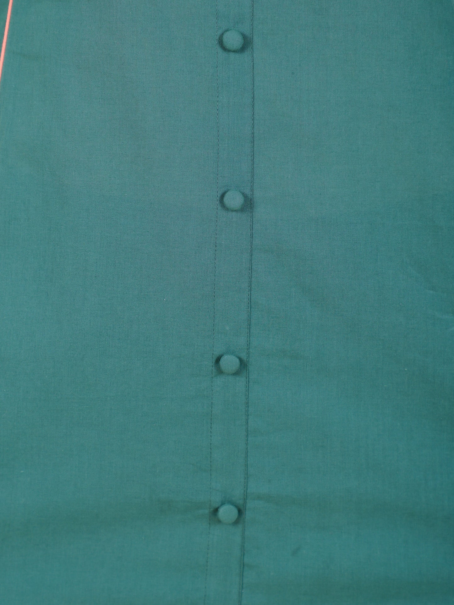 Soft Cotton Solid A-line Green Kurta