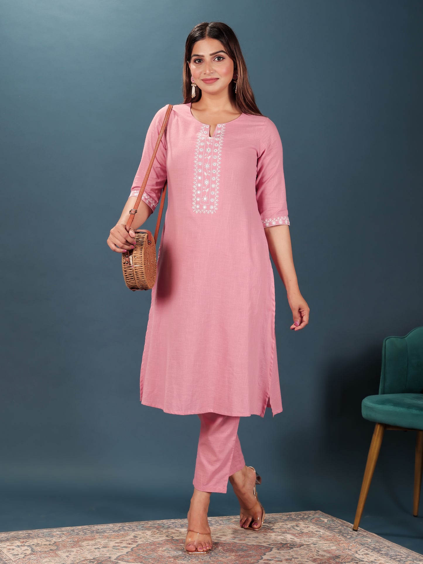 Khadi Cotton Solid Kurta