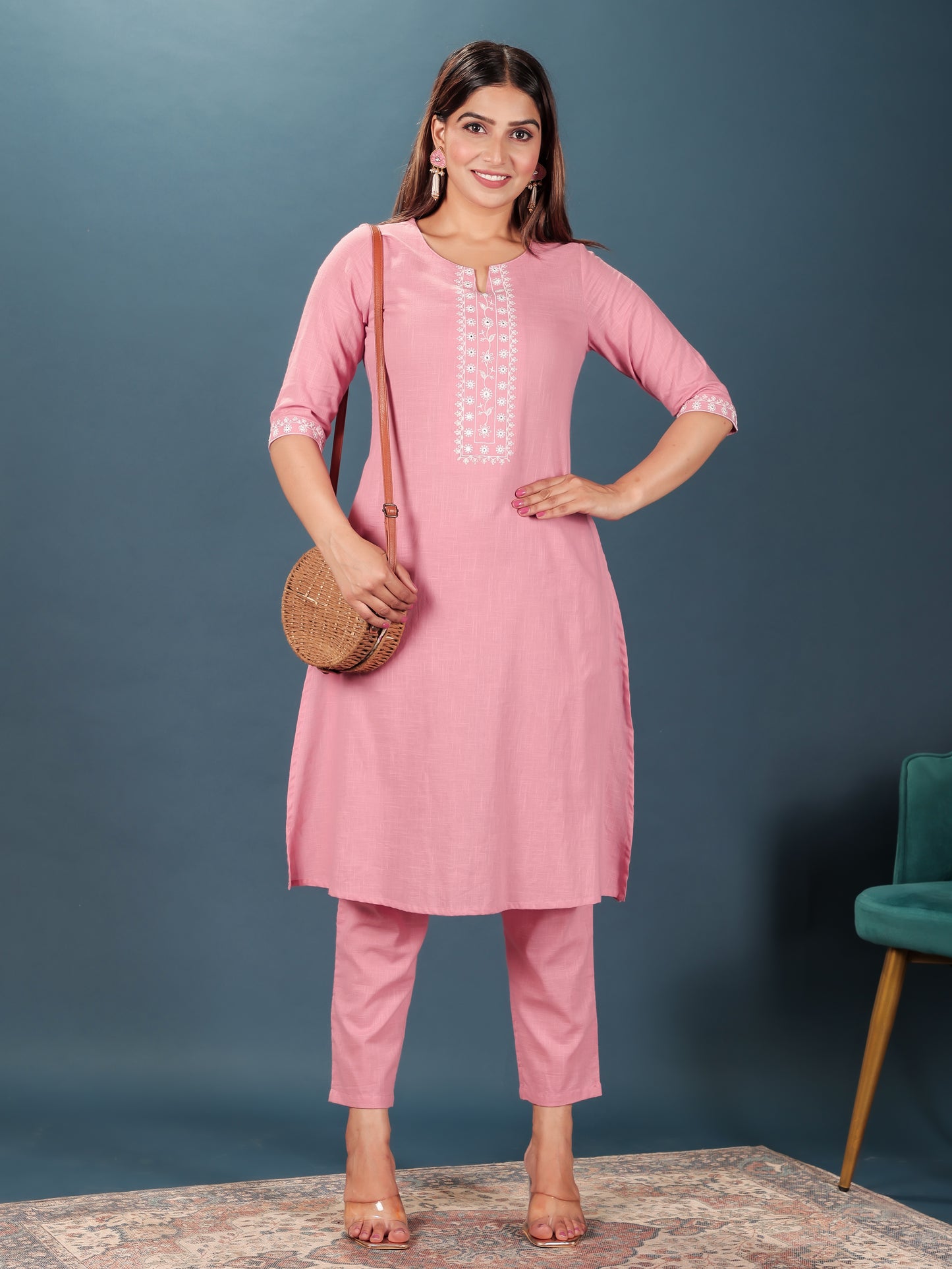 Khadi Cotton Solid Kurta