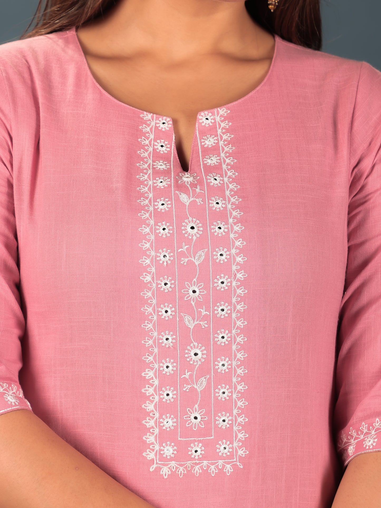 Khadi Cotton Solid Kurta