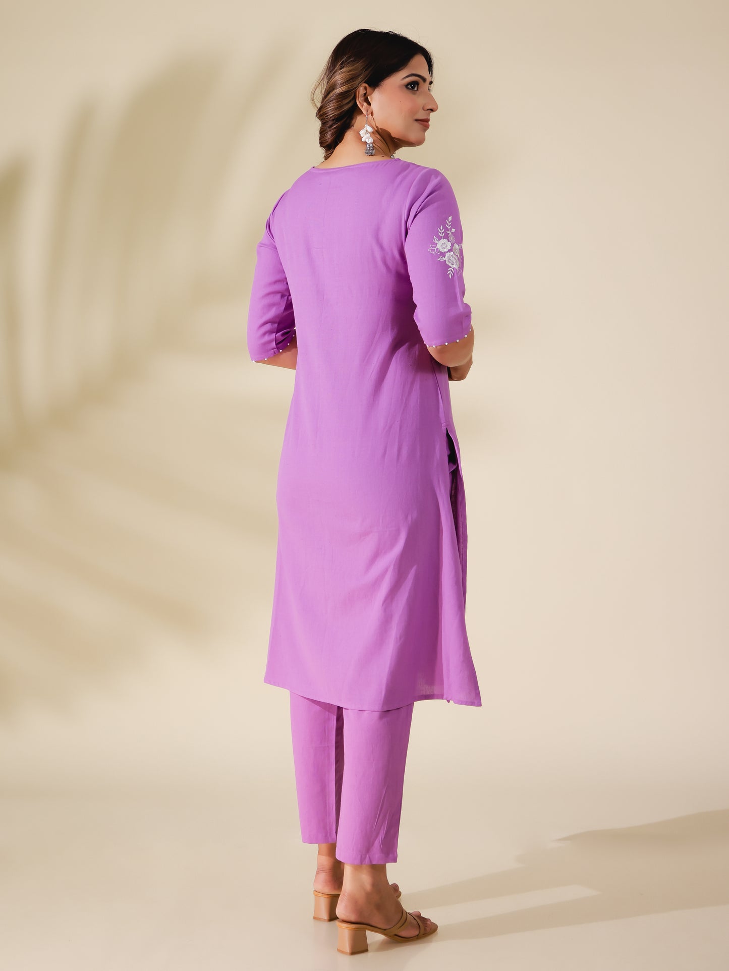 Linen Cotton Solid Kurta