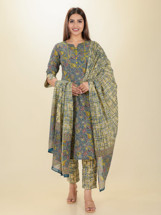 Voile Cotton Abstract Dupatta