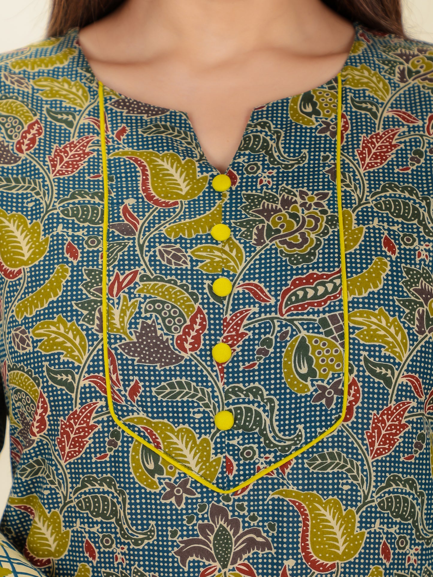 Soft Cotton Floral Kurta