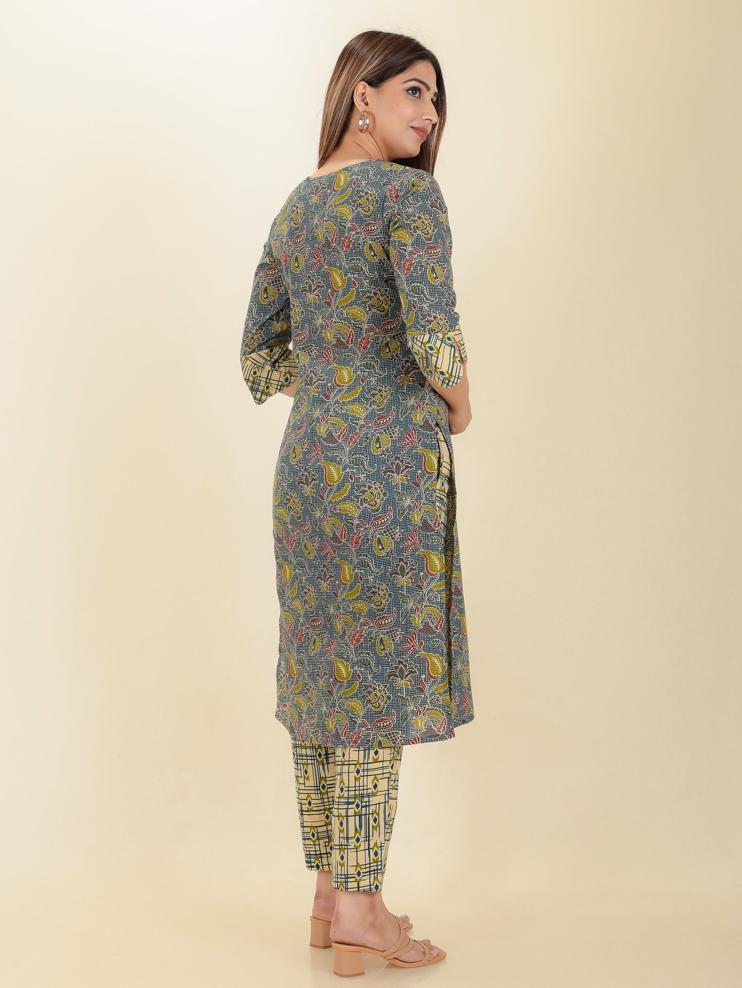 Soft Cotton Floral Kurta