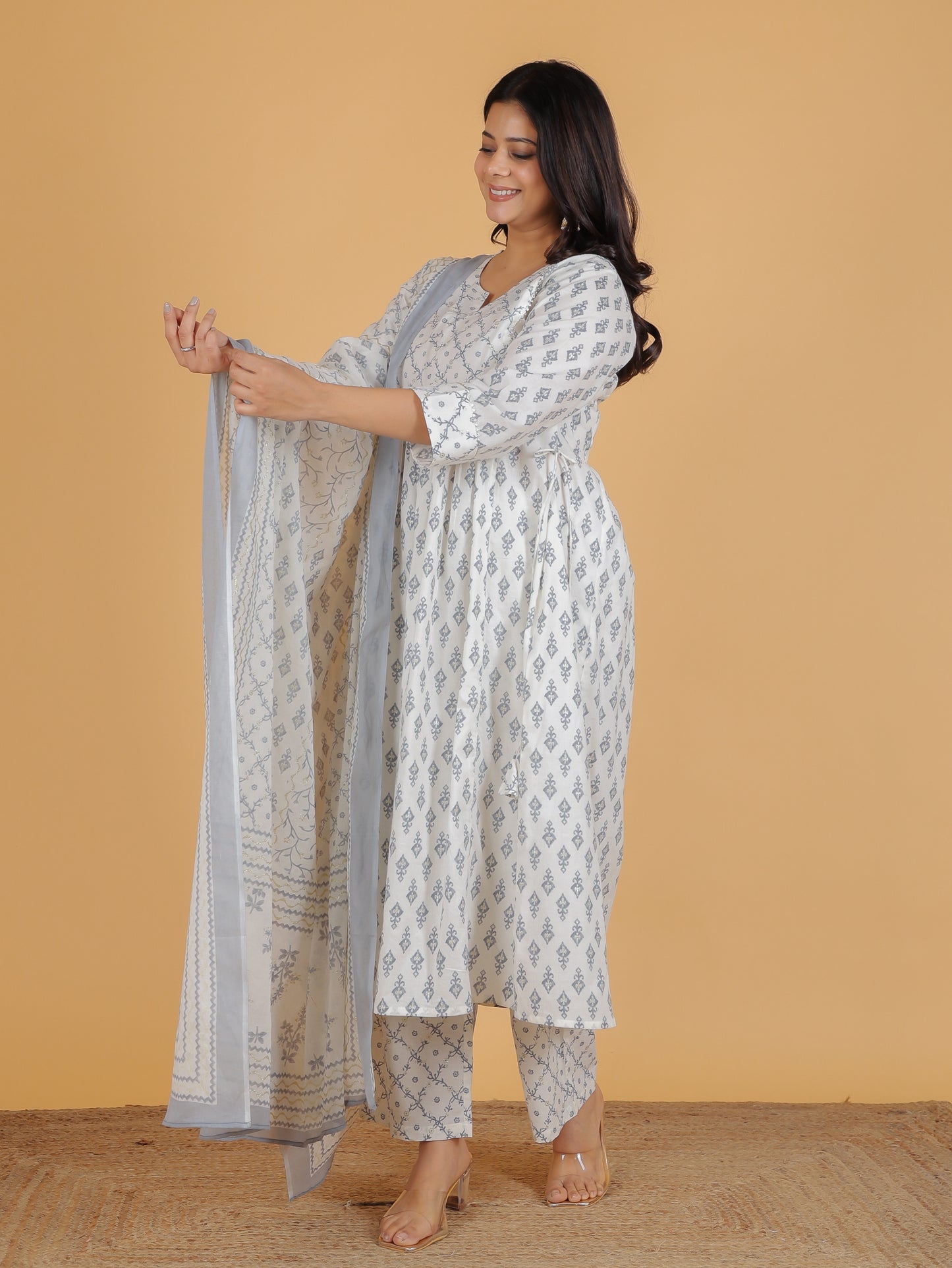 Soft Cotton Ikat Kurta