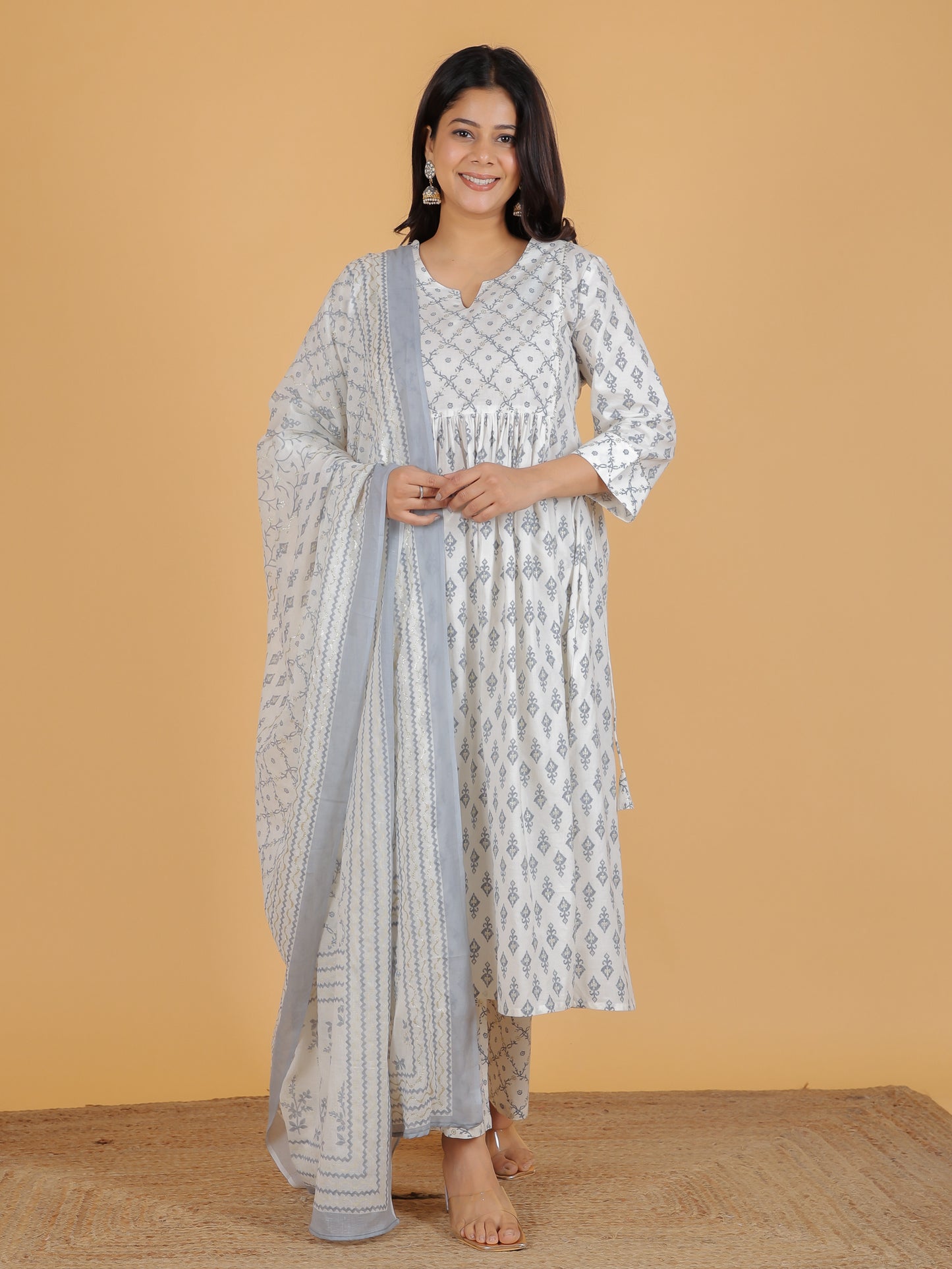 Soft Cotton Ikat Kurta