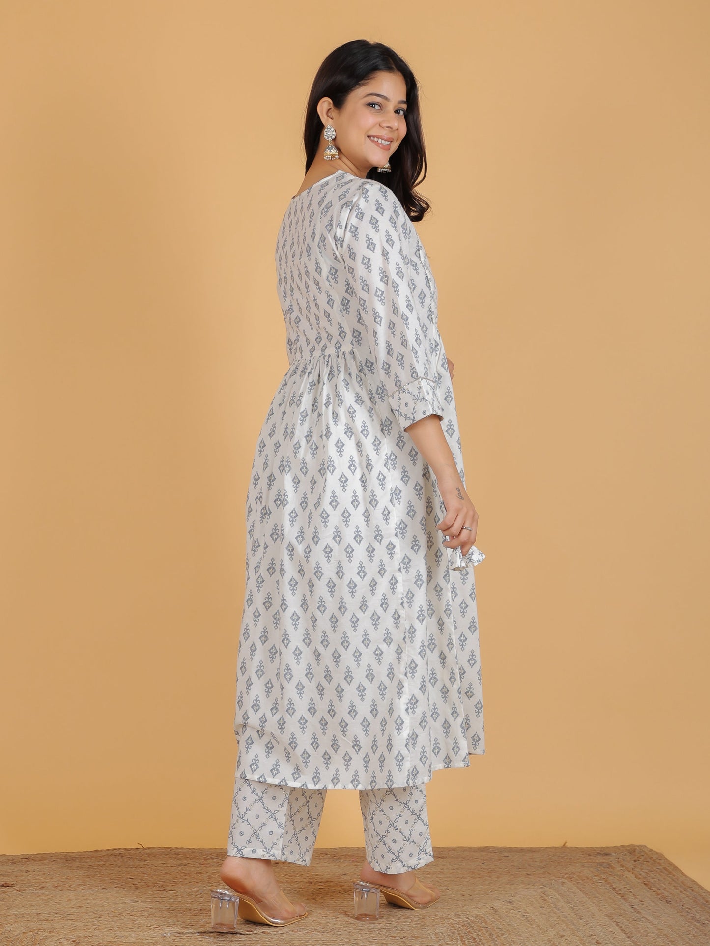 Soft Cotton Ikat Kurta