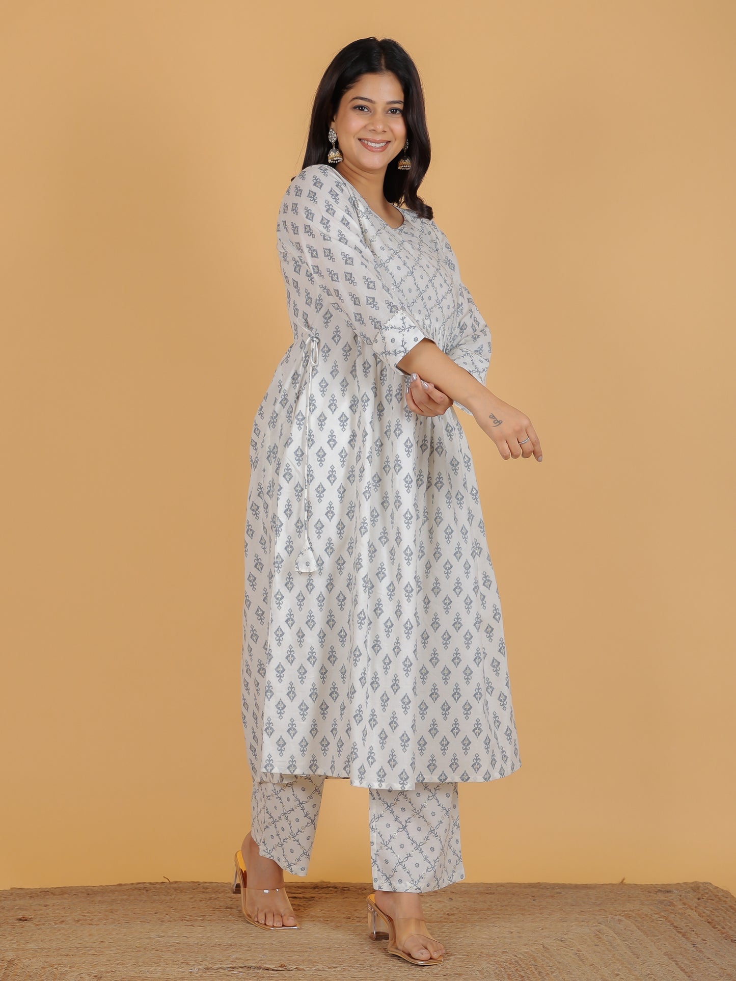 Soft Cotton Ikat Kurta