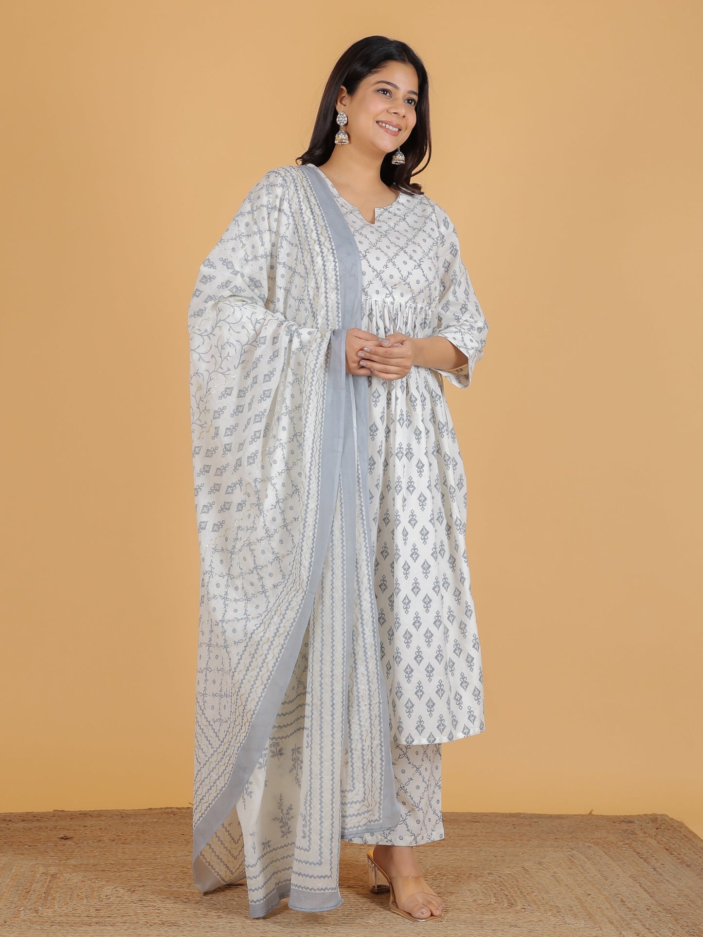 Soft Cotton Ikat Kurta