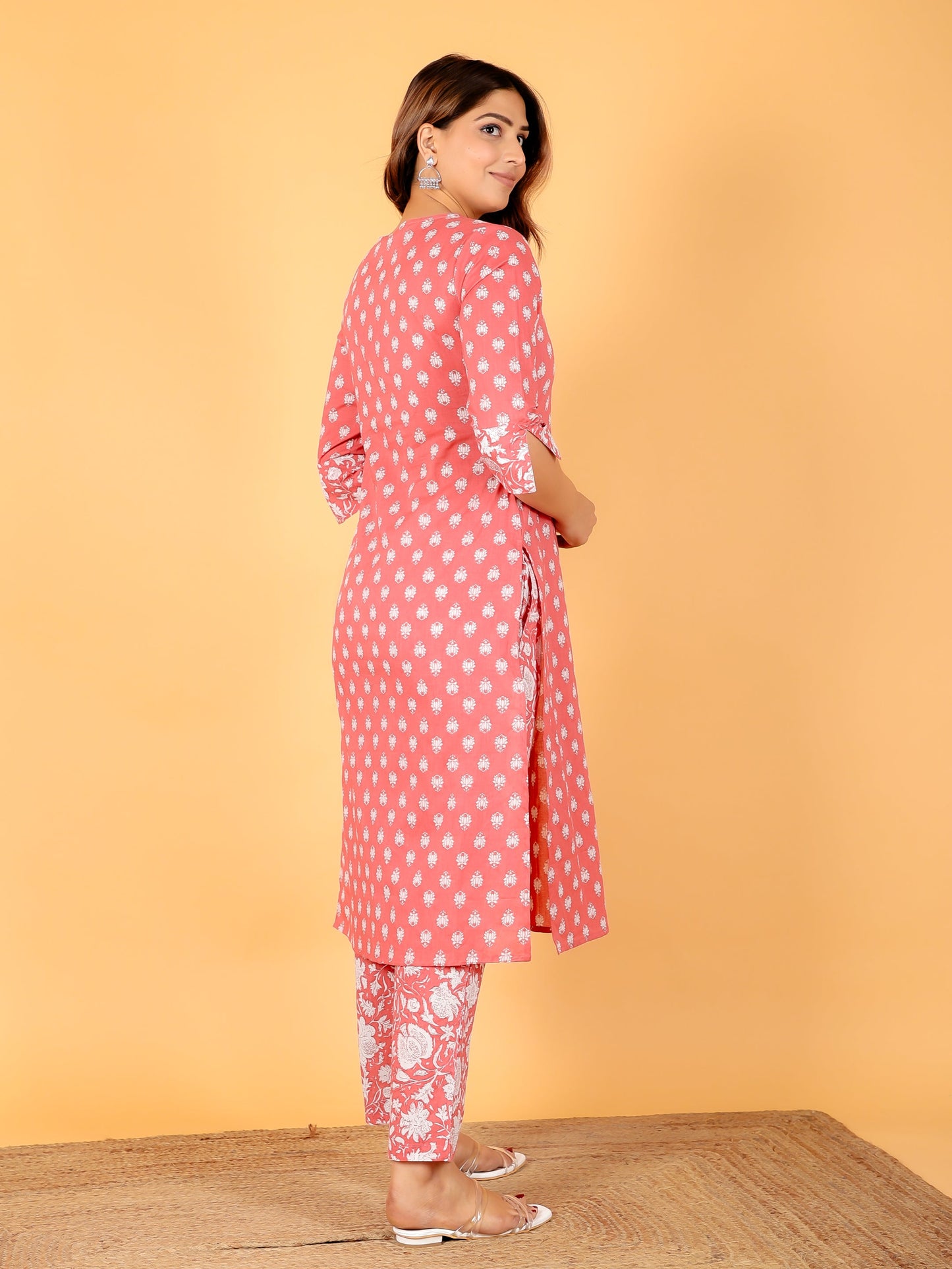 Soft Cotton Floral Kurta