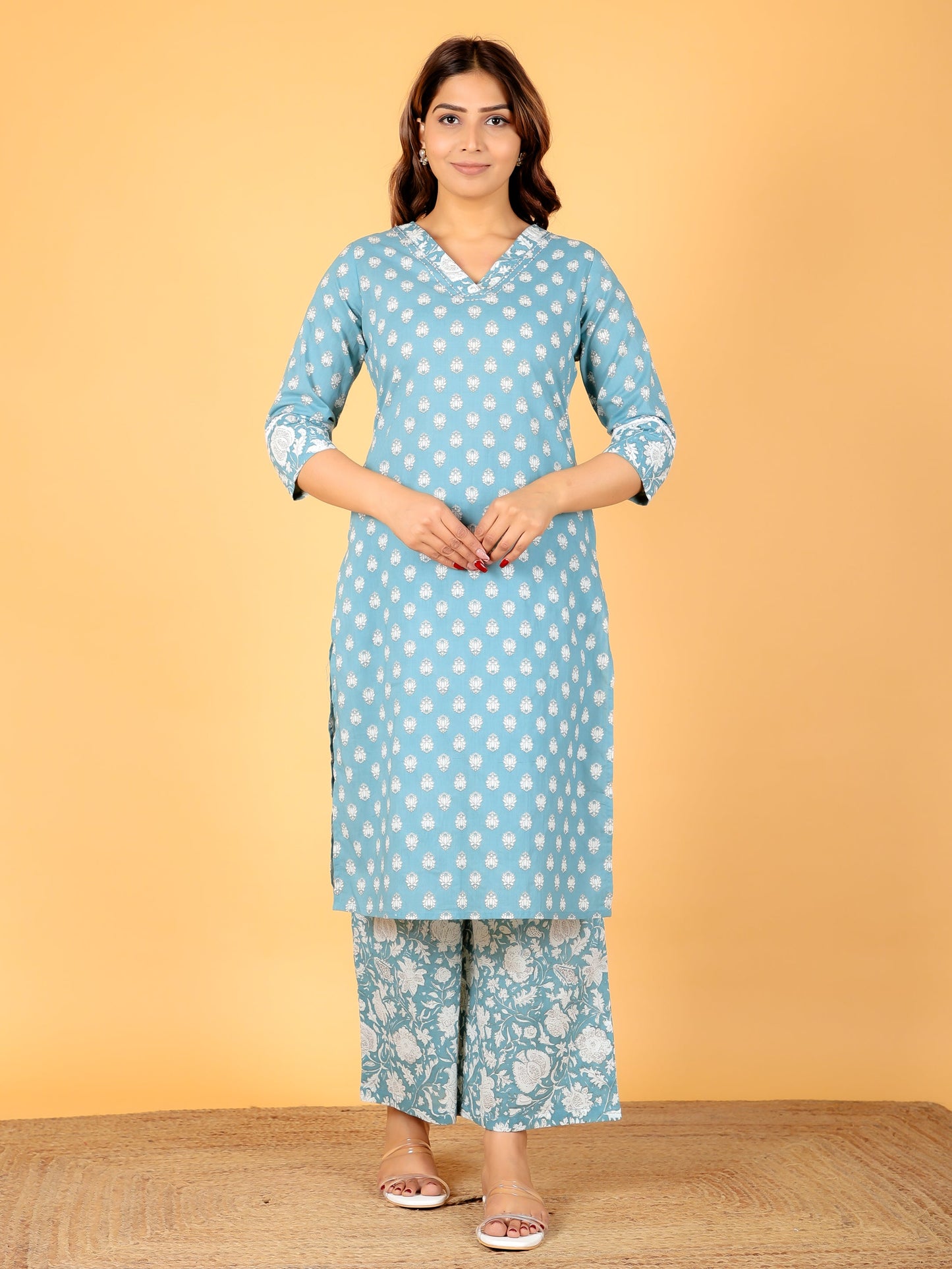 Soft Cotton Block Kurta