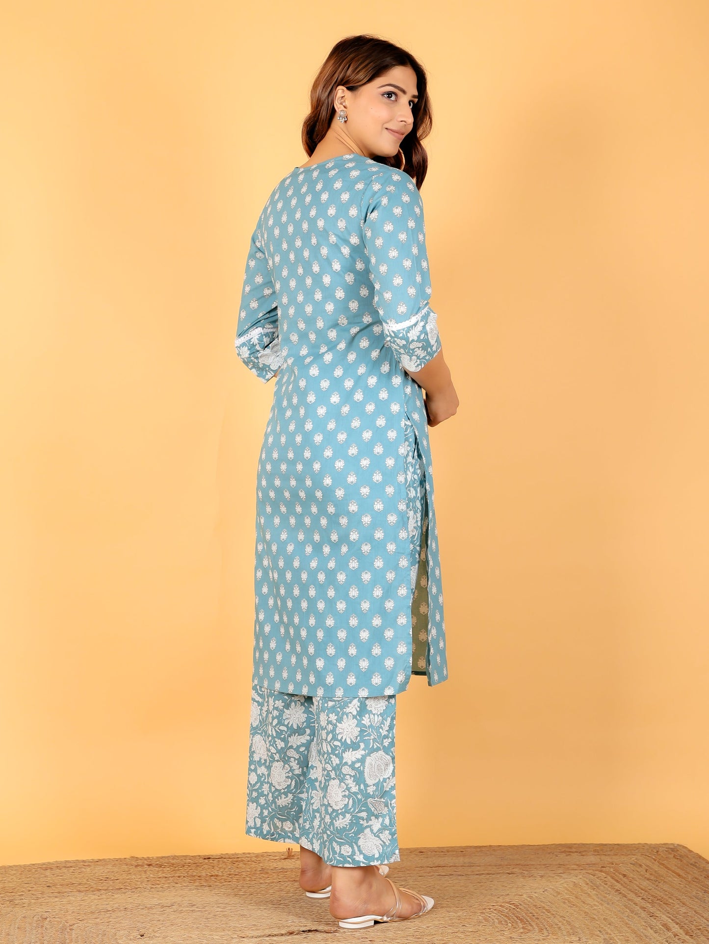 Soft Cotton Block Kurta