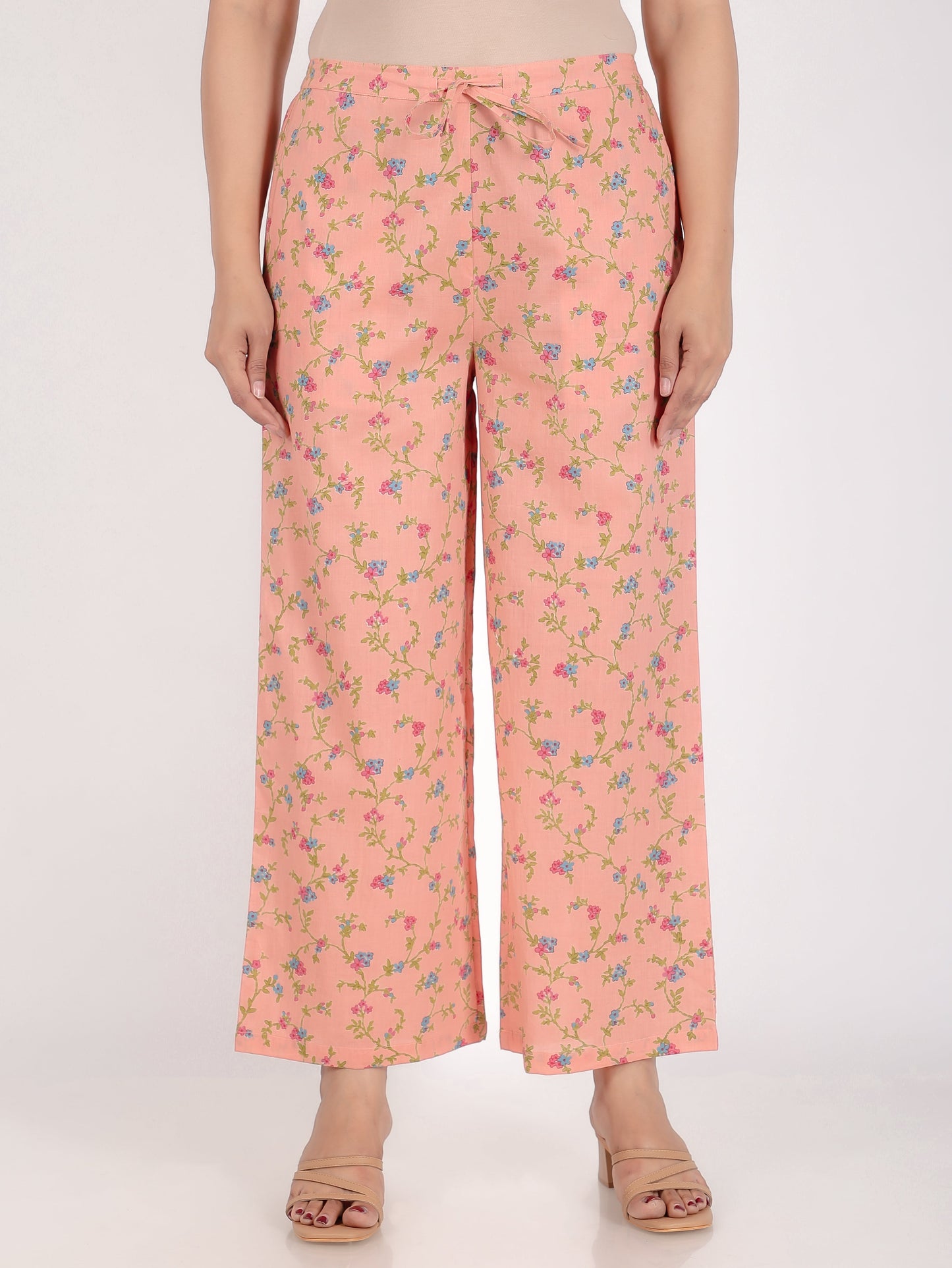 Soft Cotton Floral Palazzo