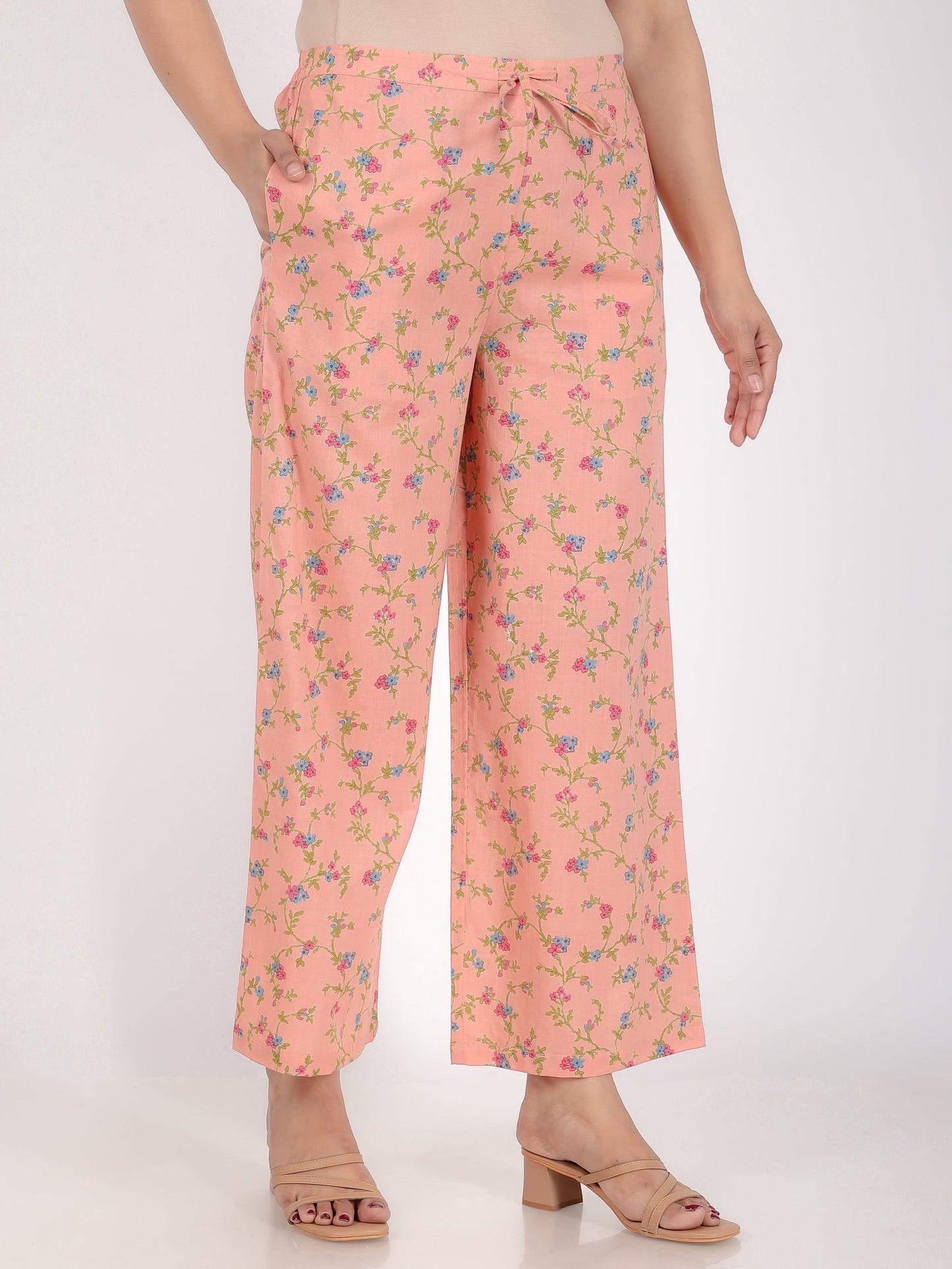 Soft Cotton Floral Palazzo