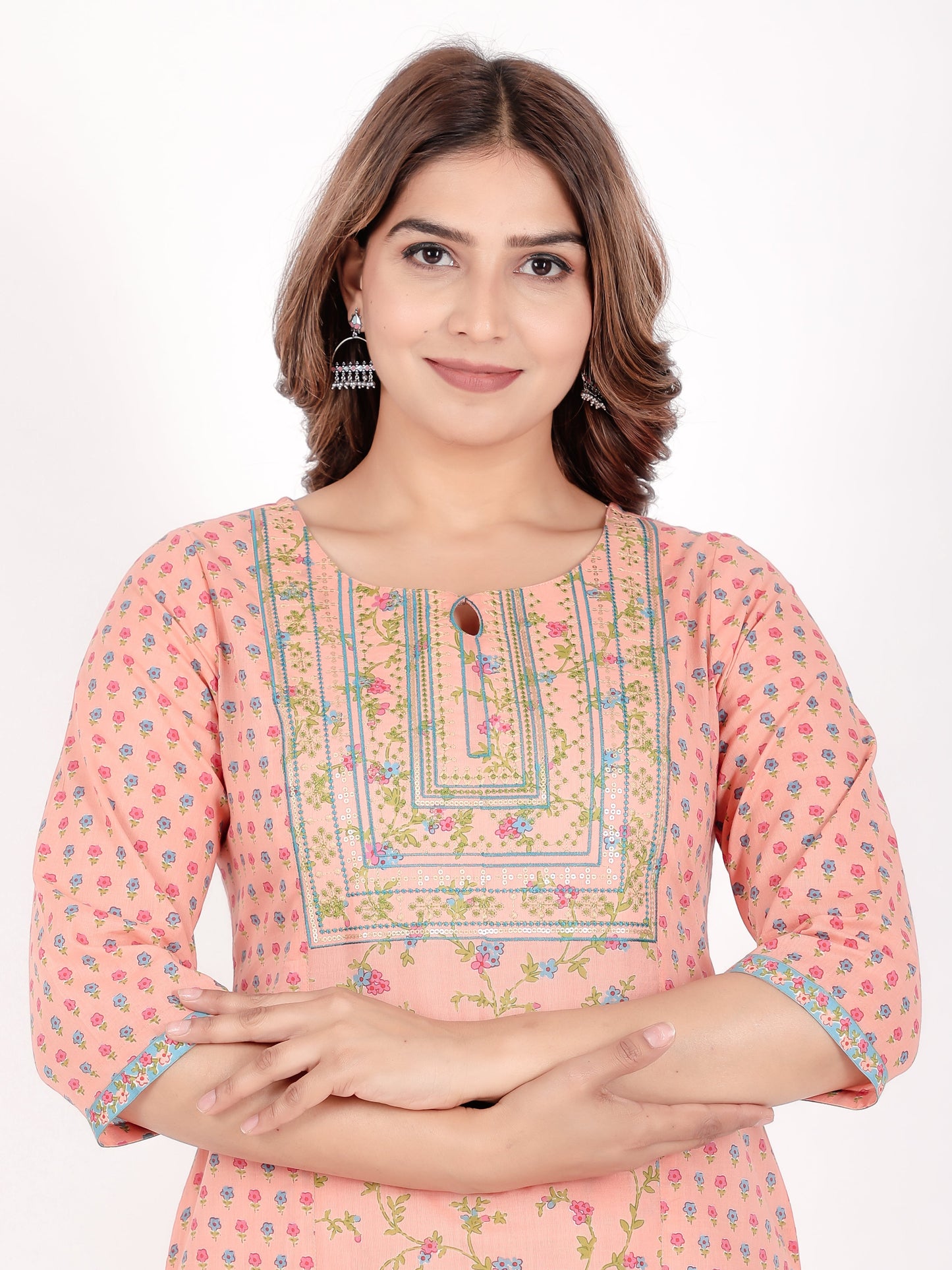 Soft Cotton Floral Kurta