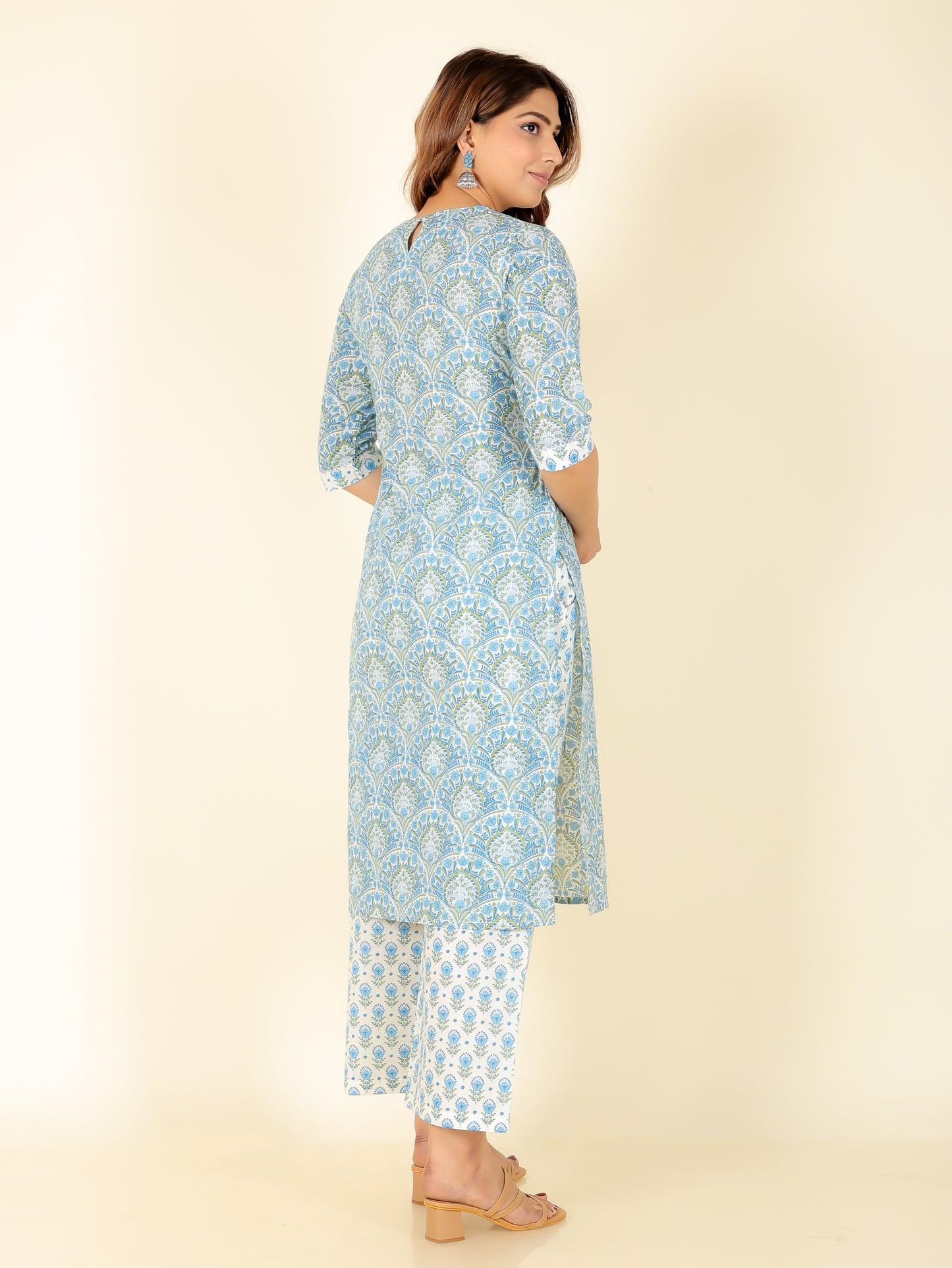 Soft Cotton Floral Kurta