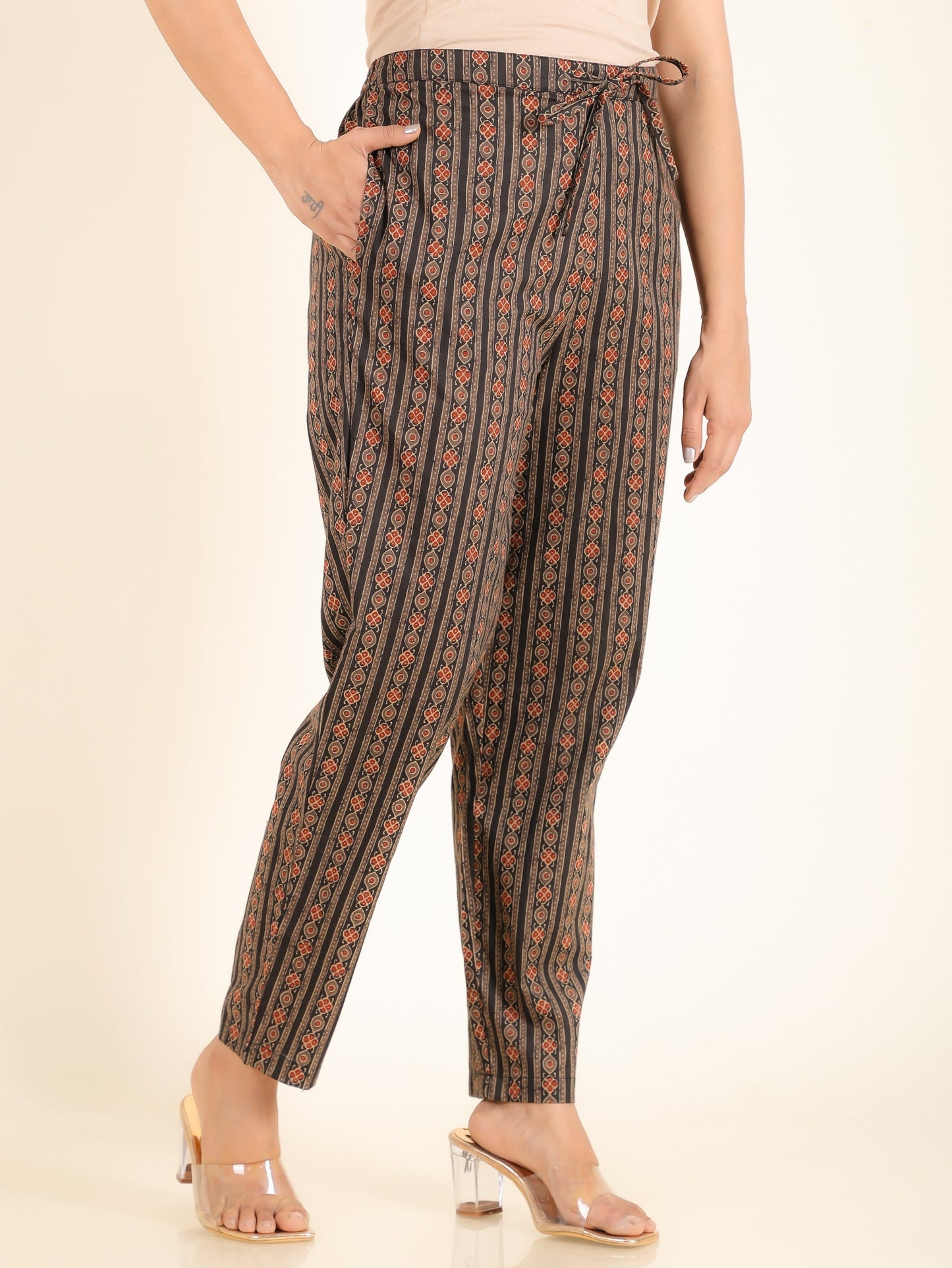 Soft Cotton Striped Pant