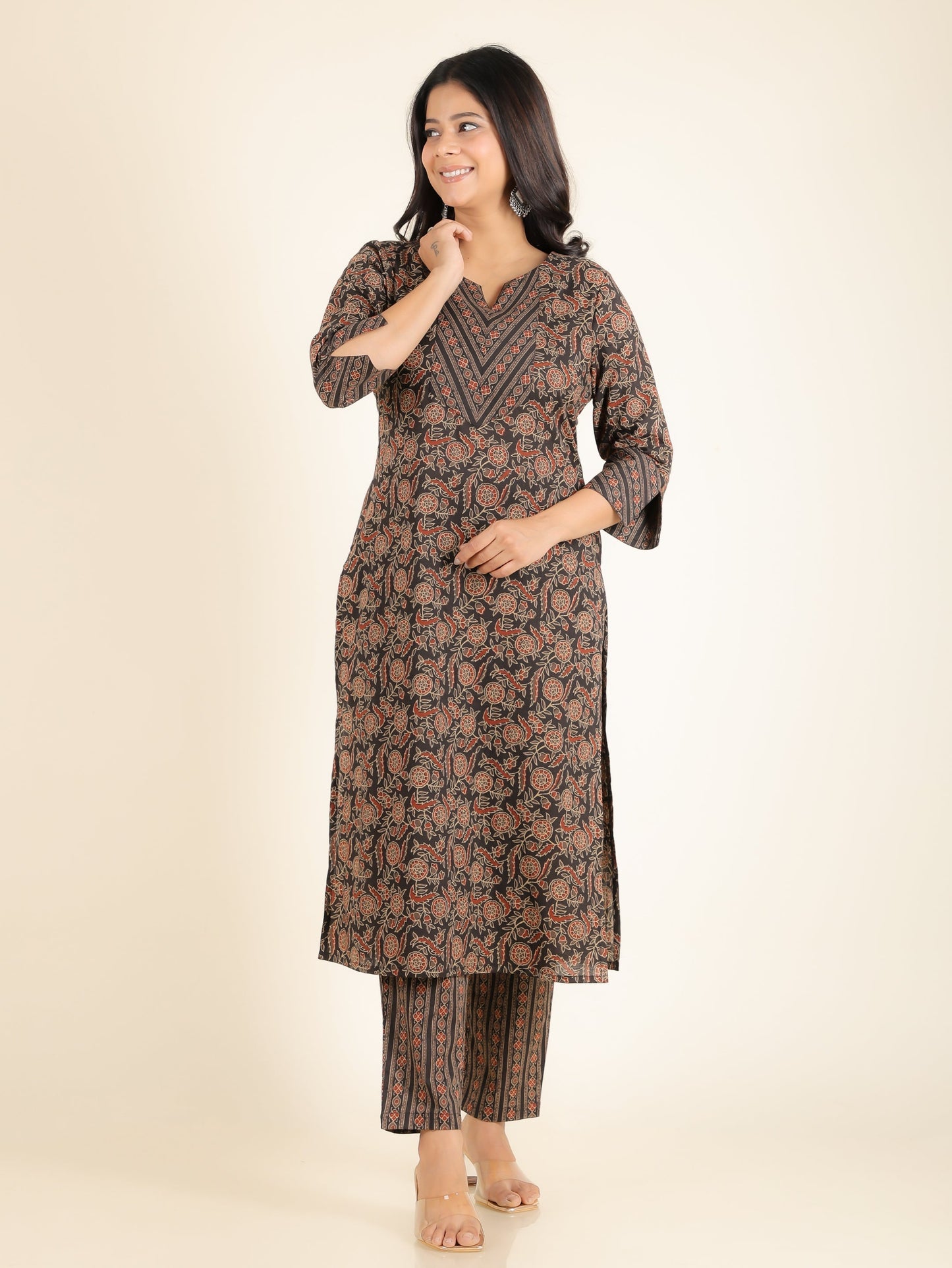 Soft Cotton Floral Kurta