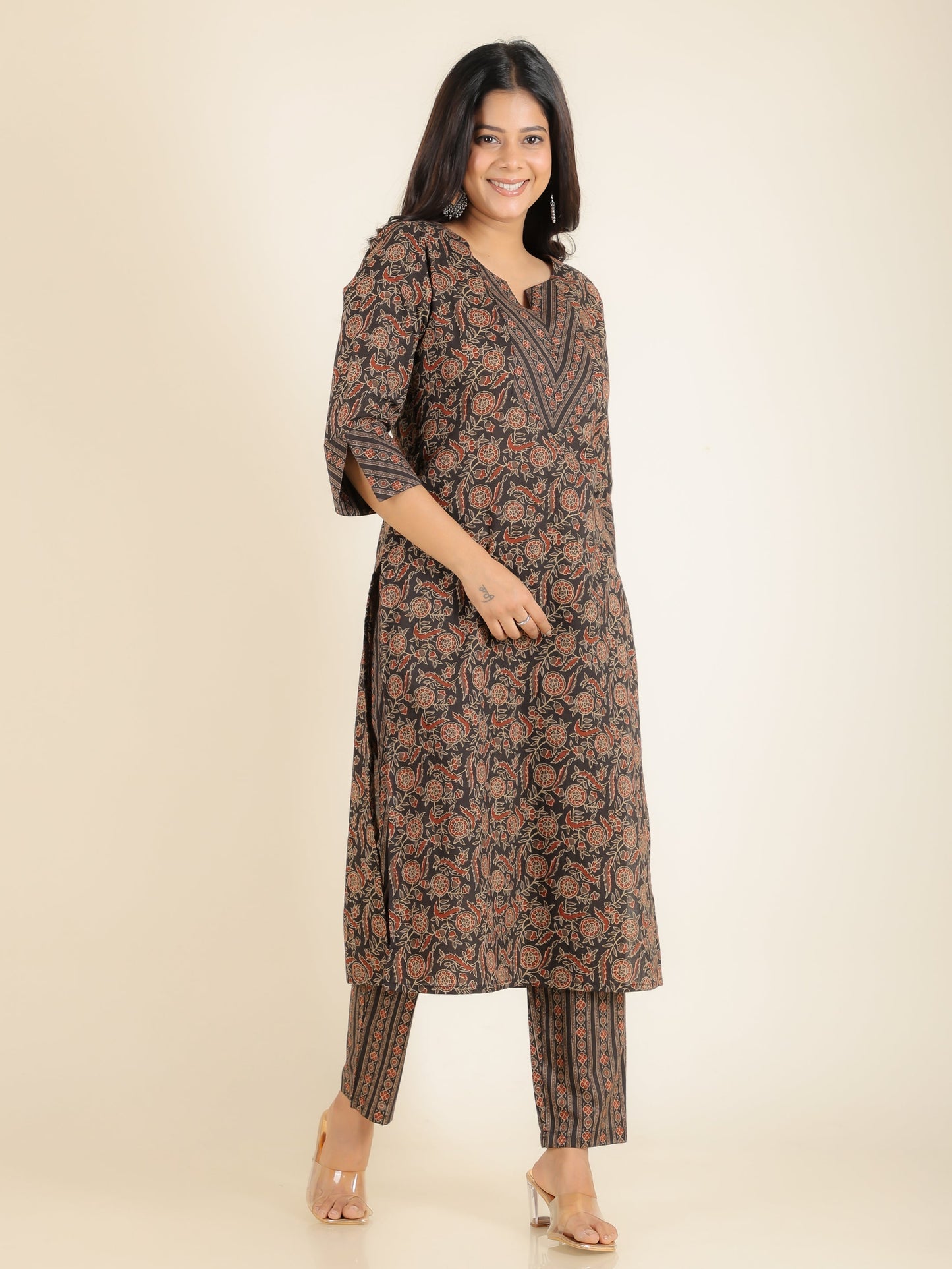 Soft Cotton Floral Kurta