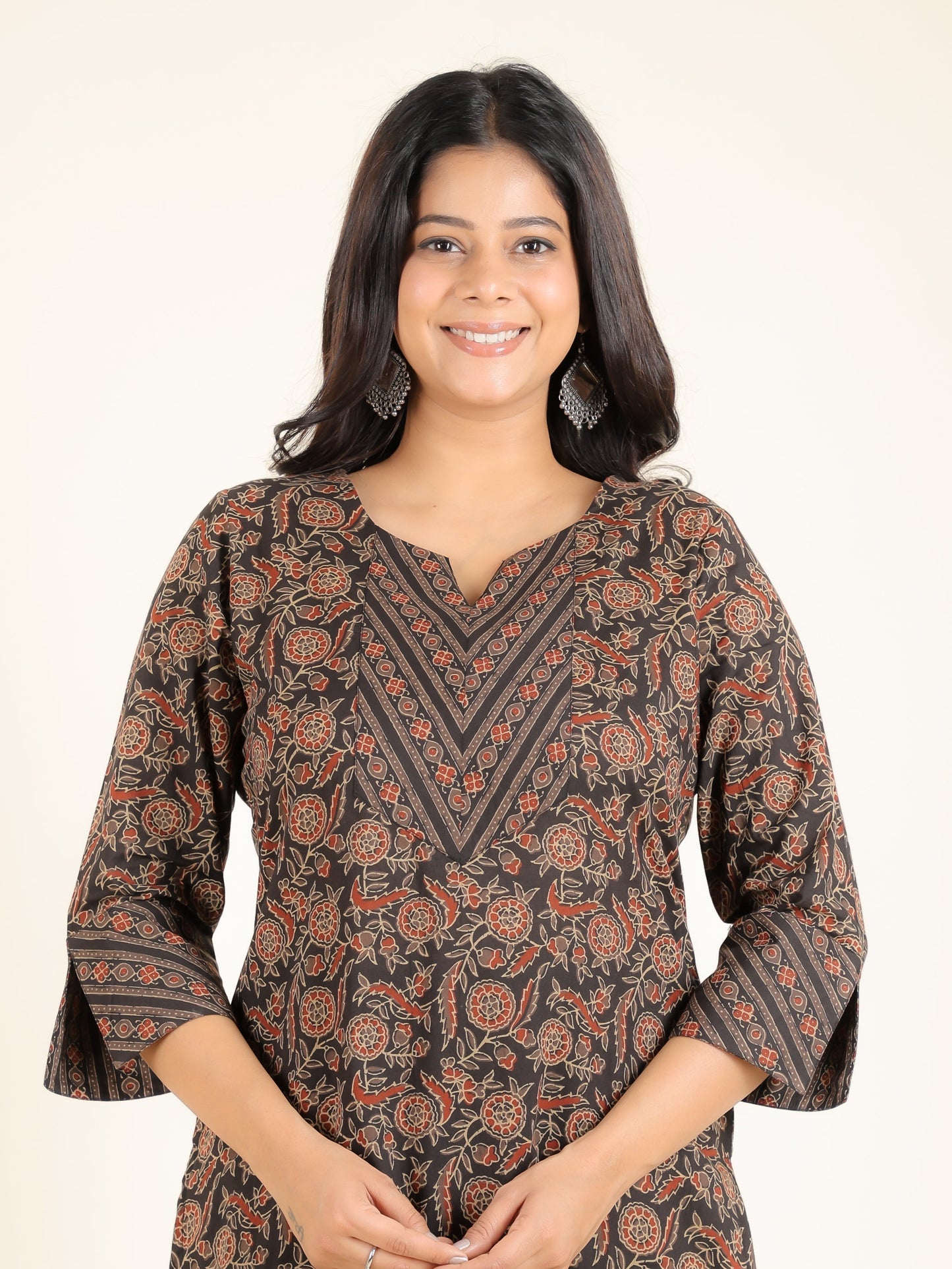 Soft Cotton Floral Kurta