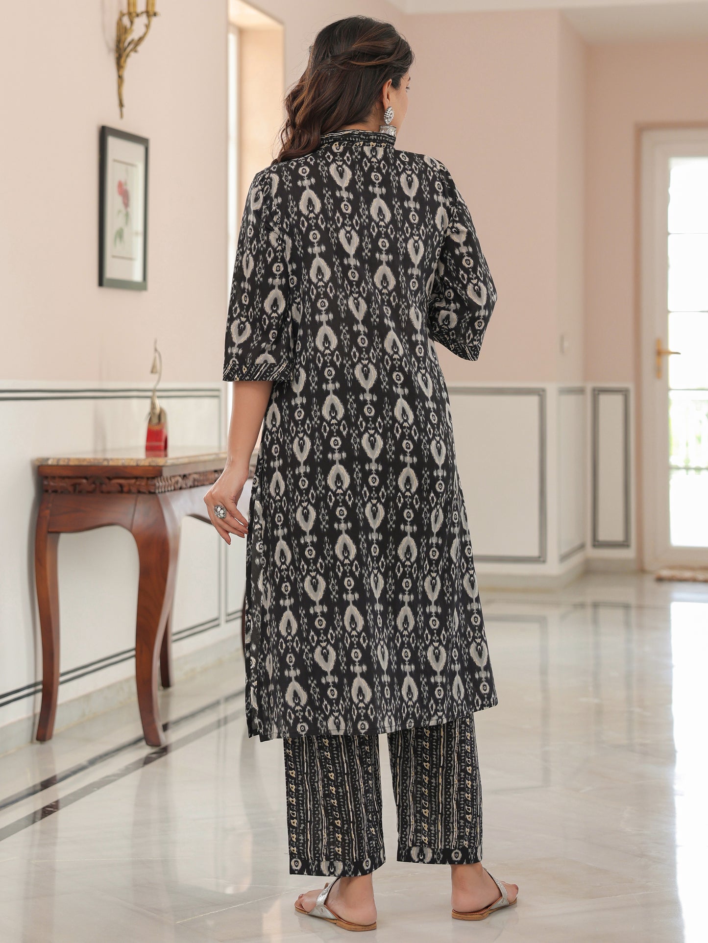 Soft Cotton Ikat Kurta