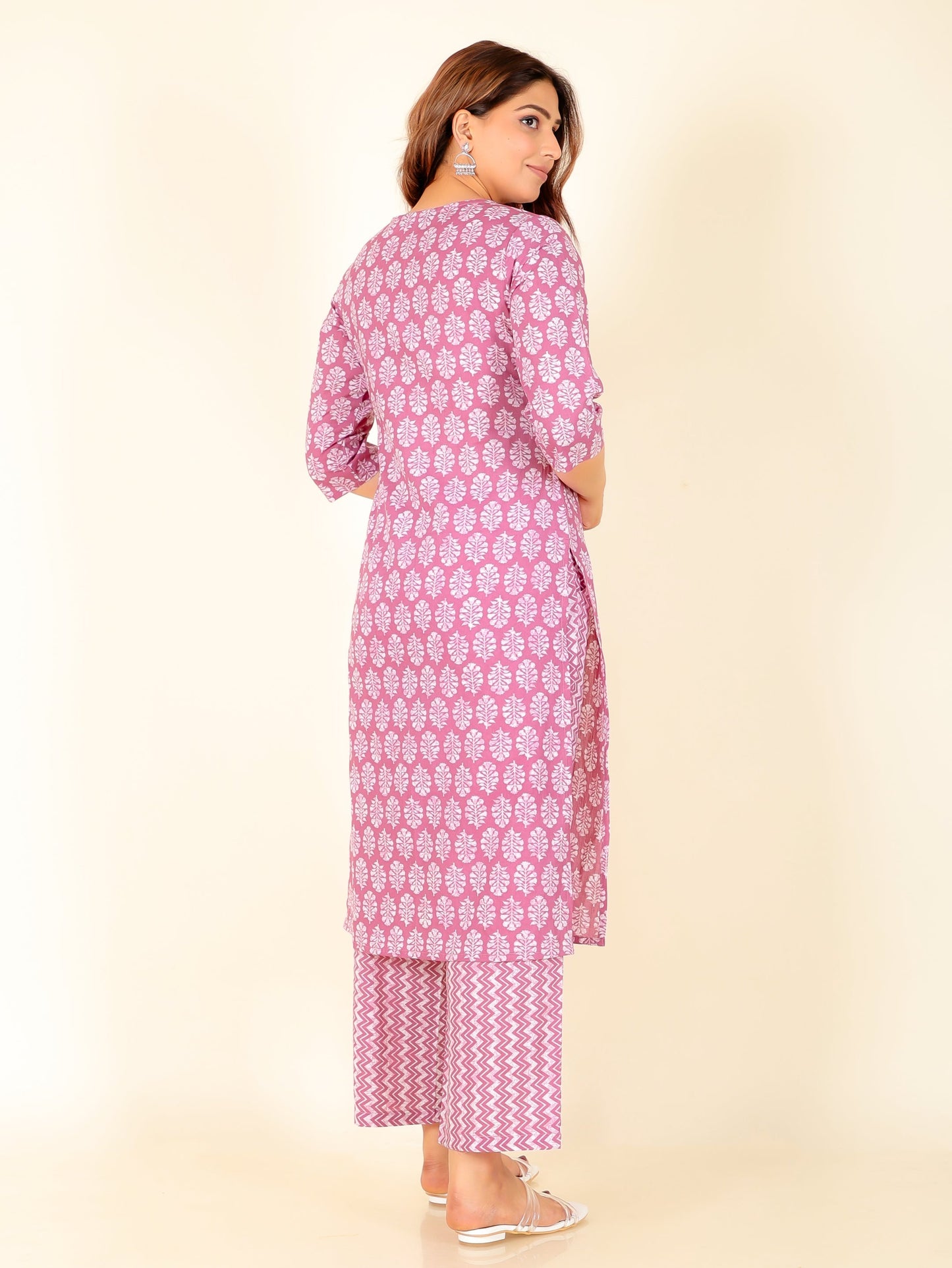 Soft Cotton Floral Kurta