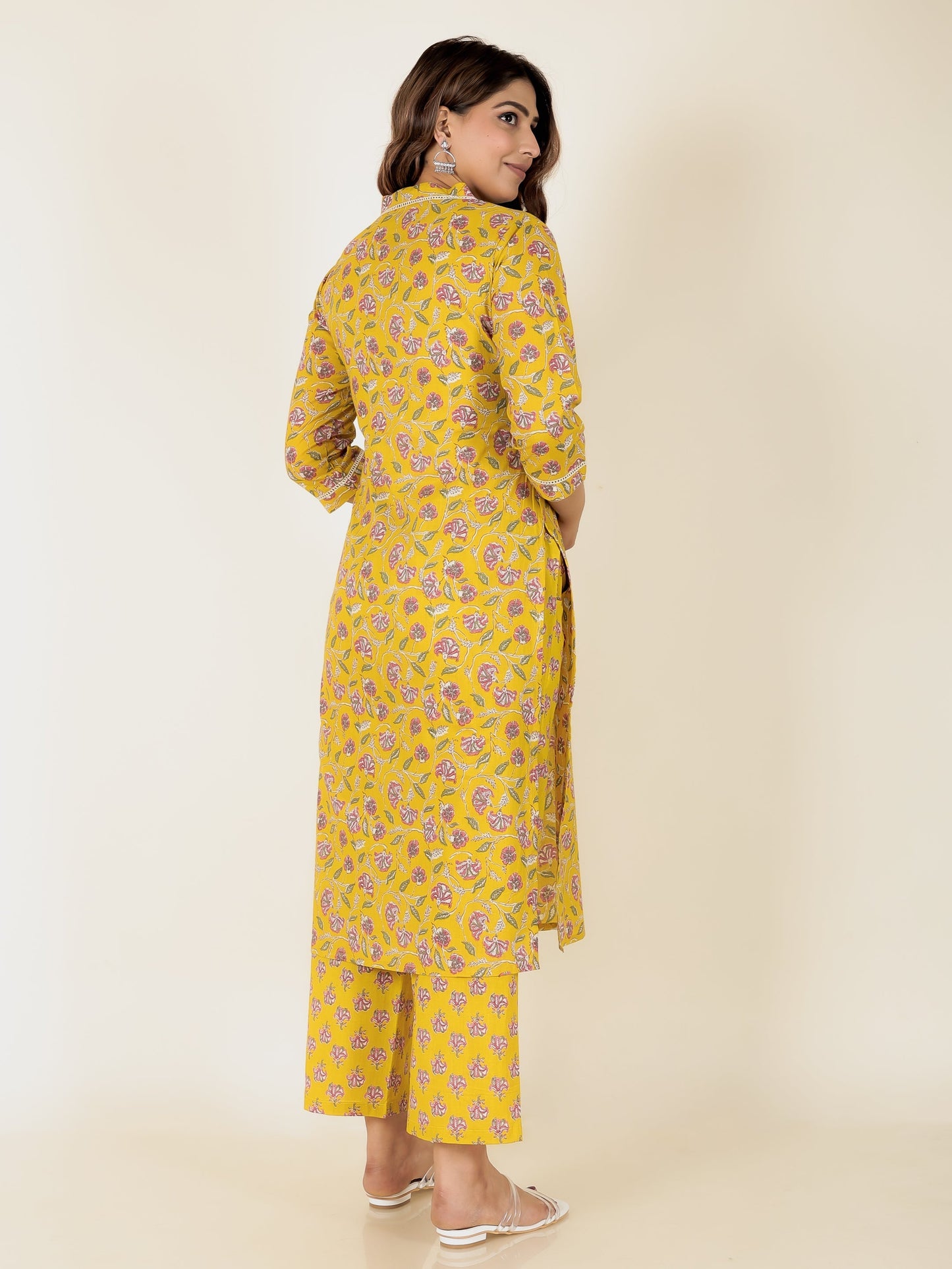 Soft Cotton Floral Kurta