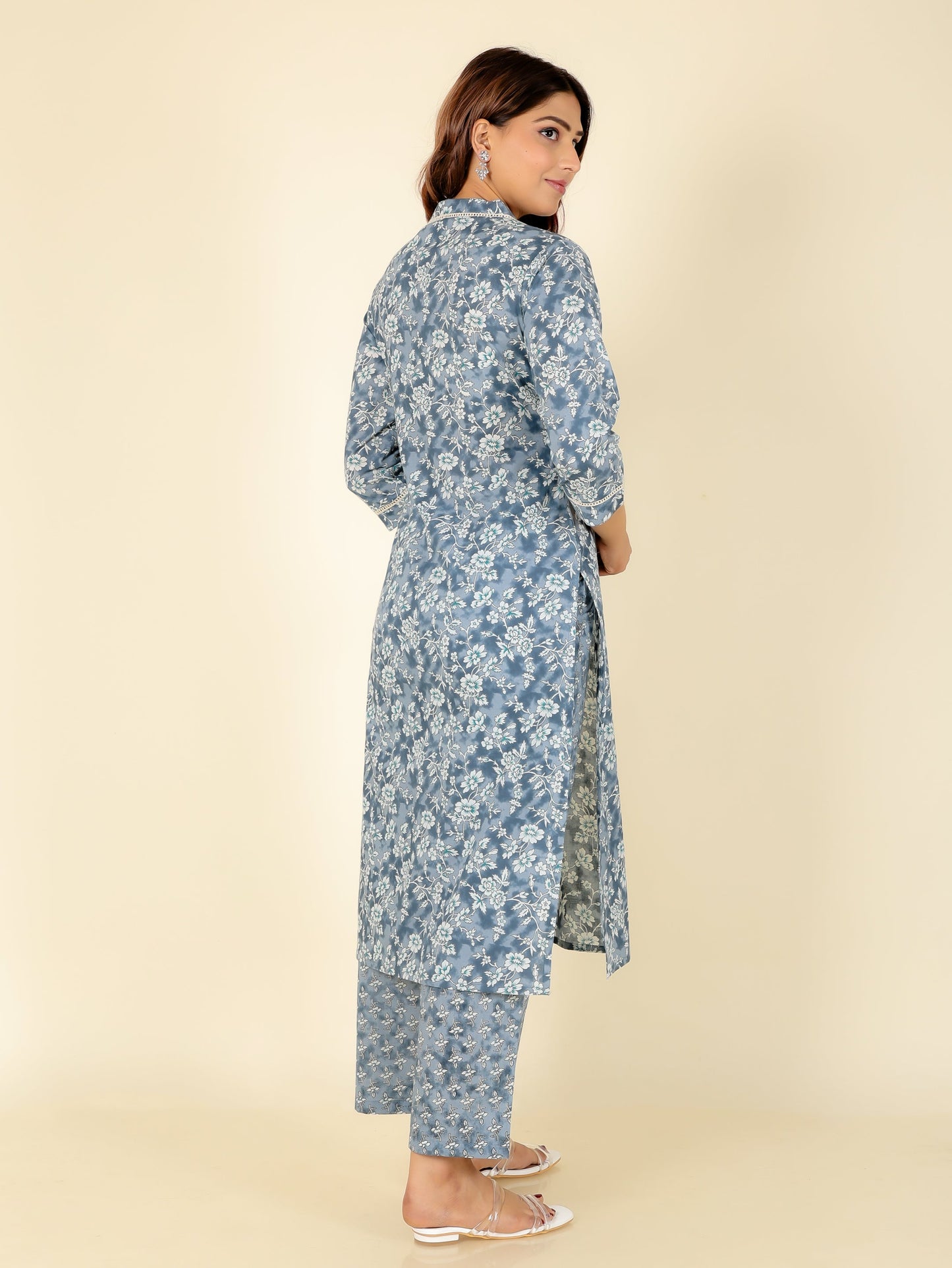 Soft Cotton Floral Kurta