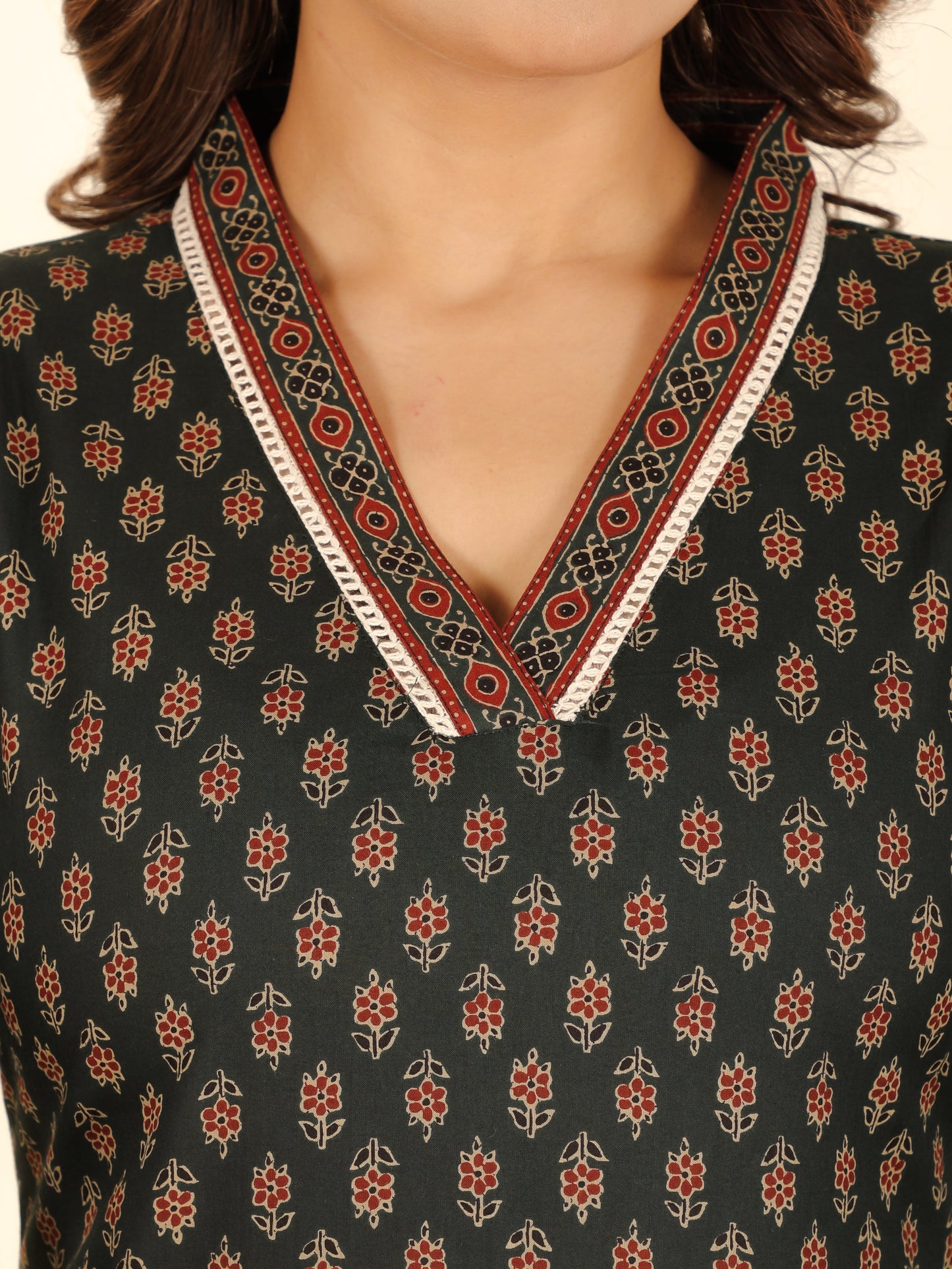 Soft Cotton Ajrakh Kurta