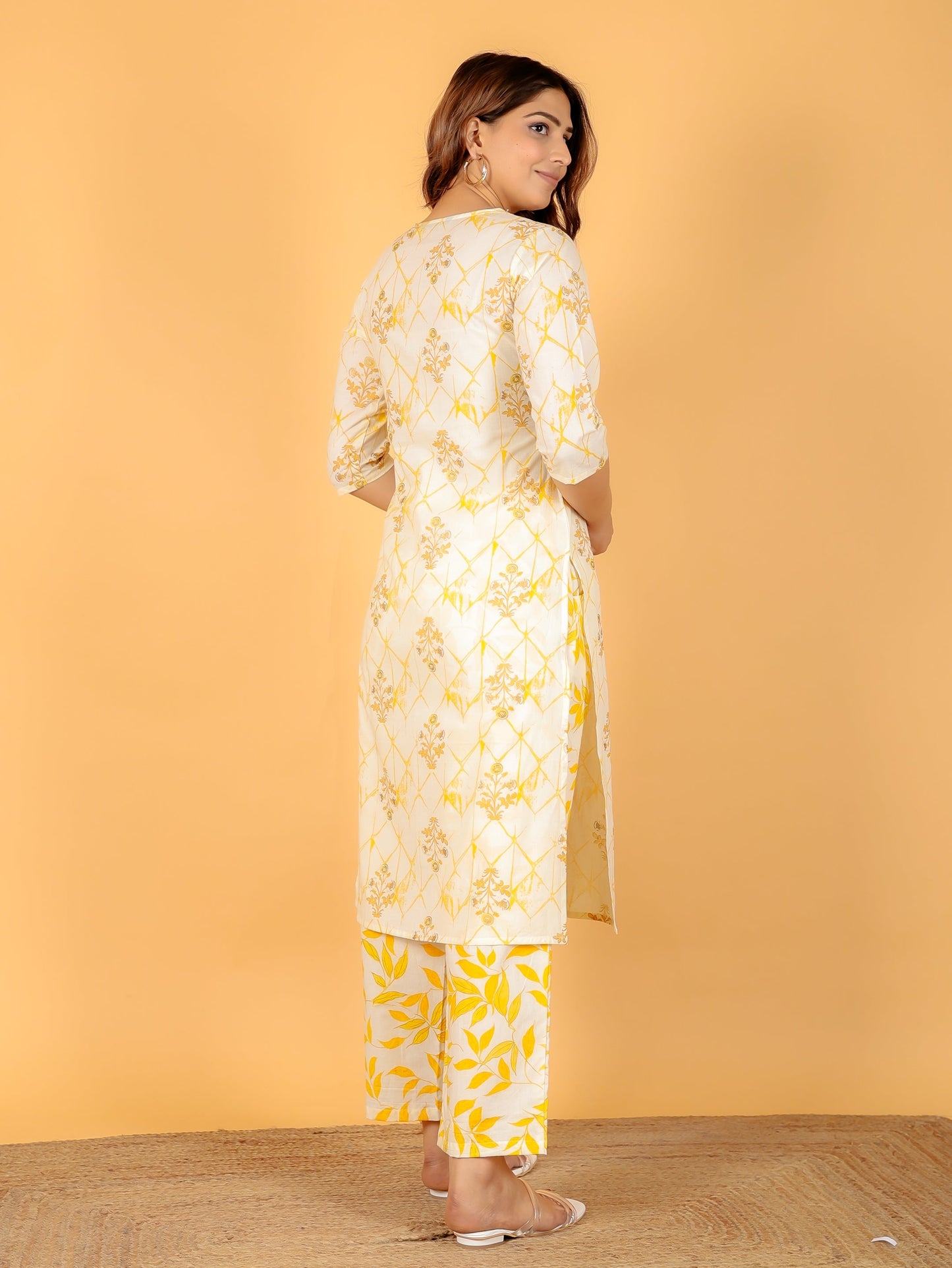 Soft Cotton Floral Kurta