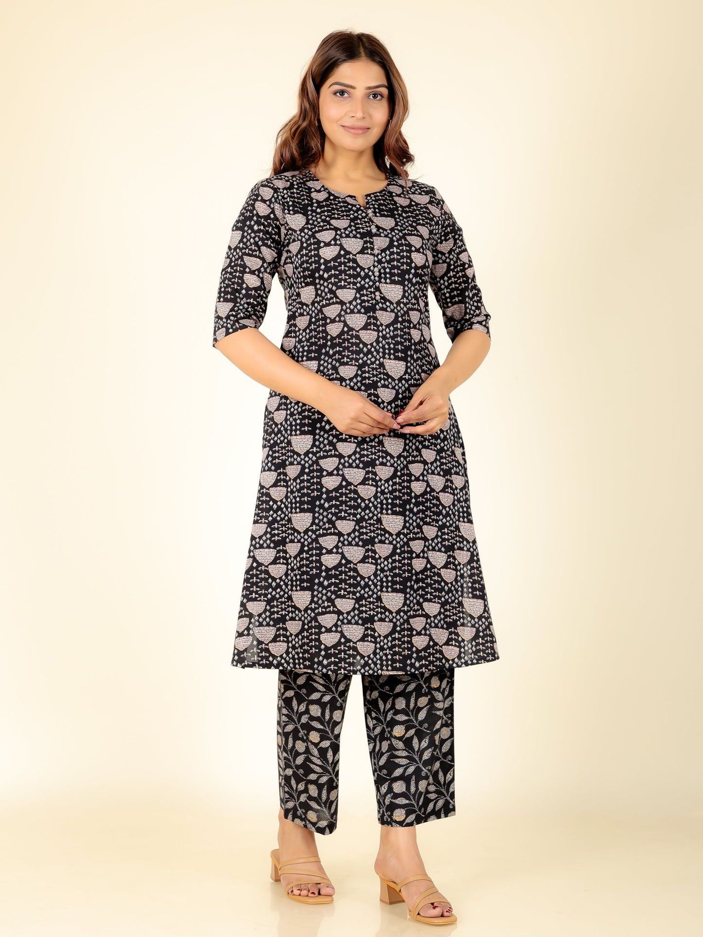 Soft Cotton Abstract Kurta