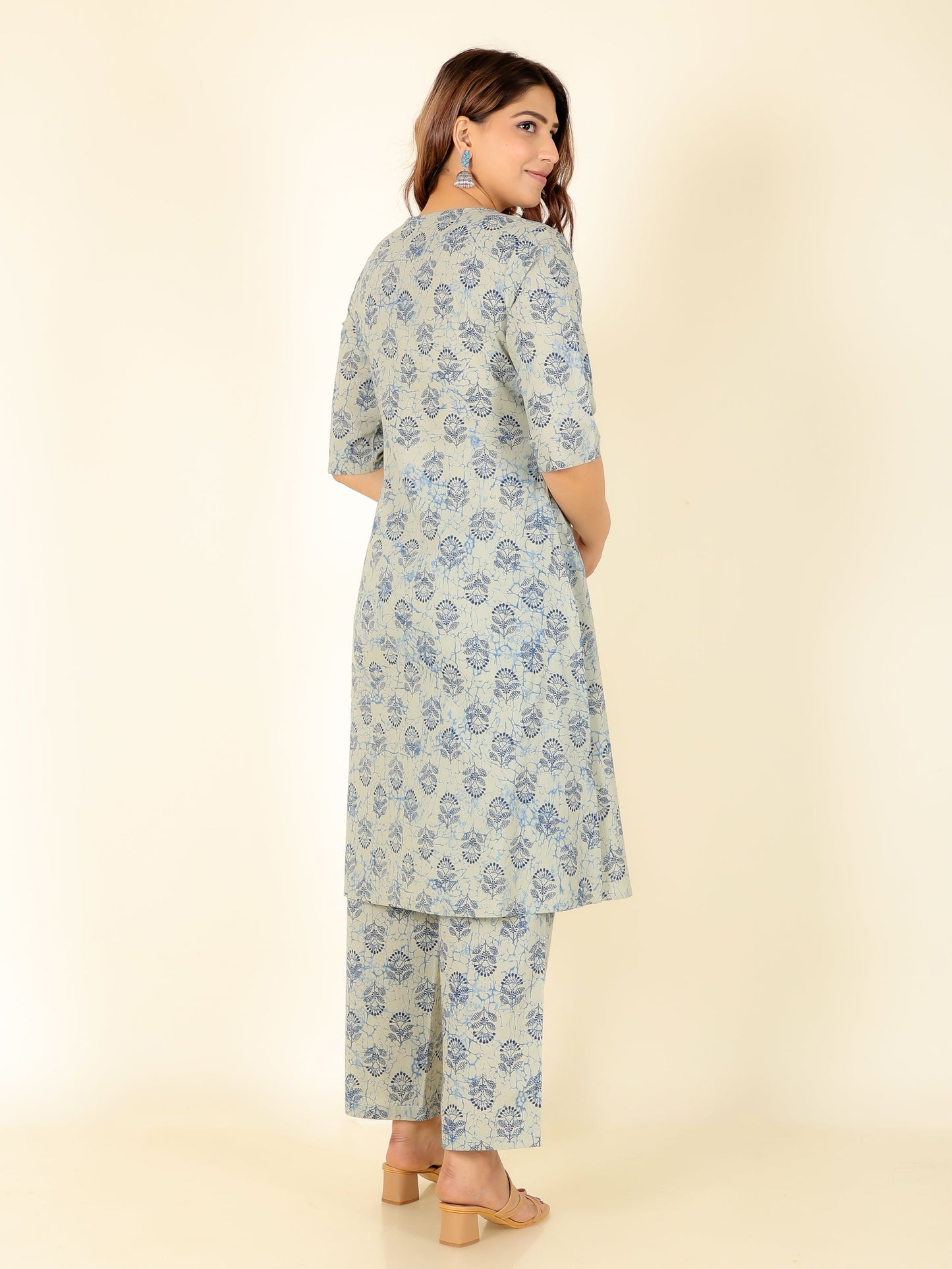 Soft Cotton Floral Kurta