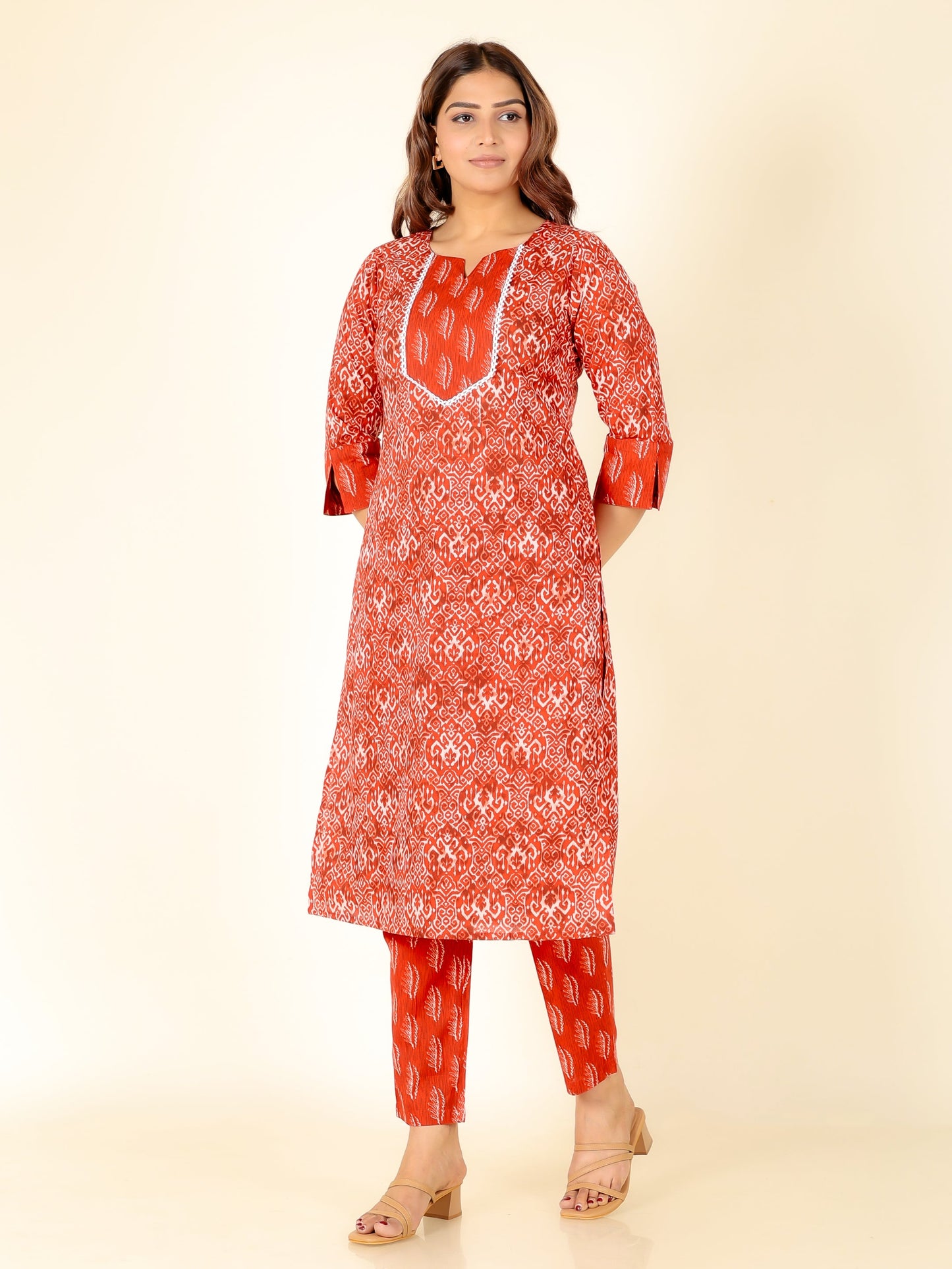 Soft Cotton Ikat Kurta